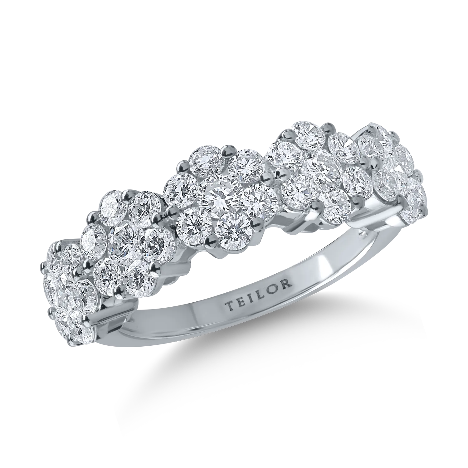 Inel din aur alb cu diamante de 1.65ct-164832