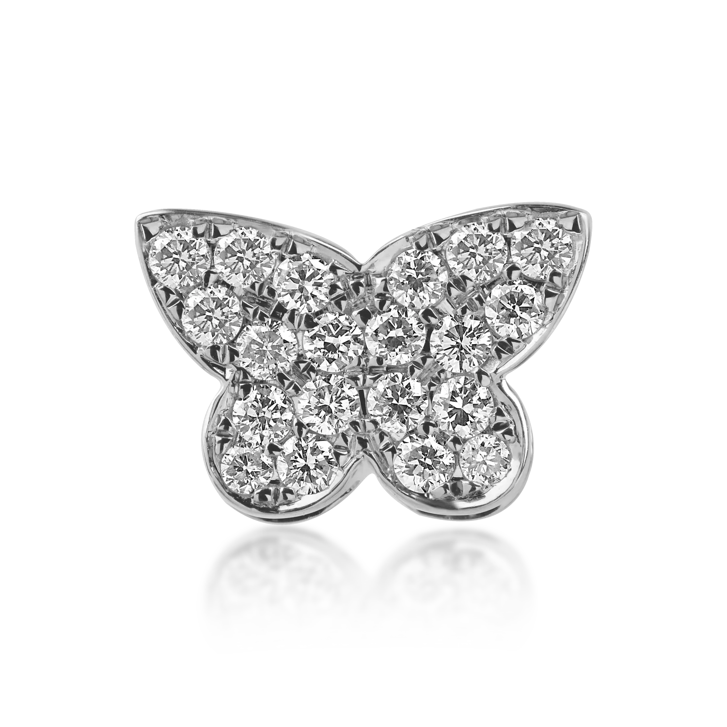 White gold butterfly pendant with 0.21ct diamonds-164839