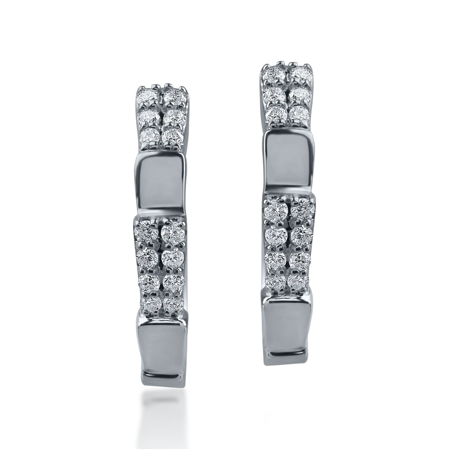 White gold earrings with 0.17ct diamonds