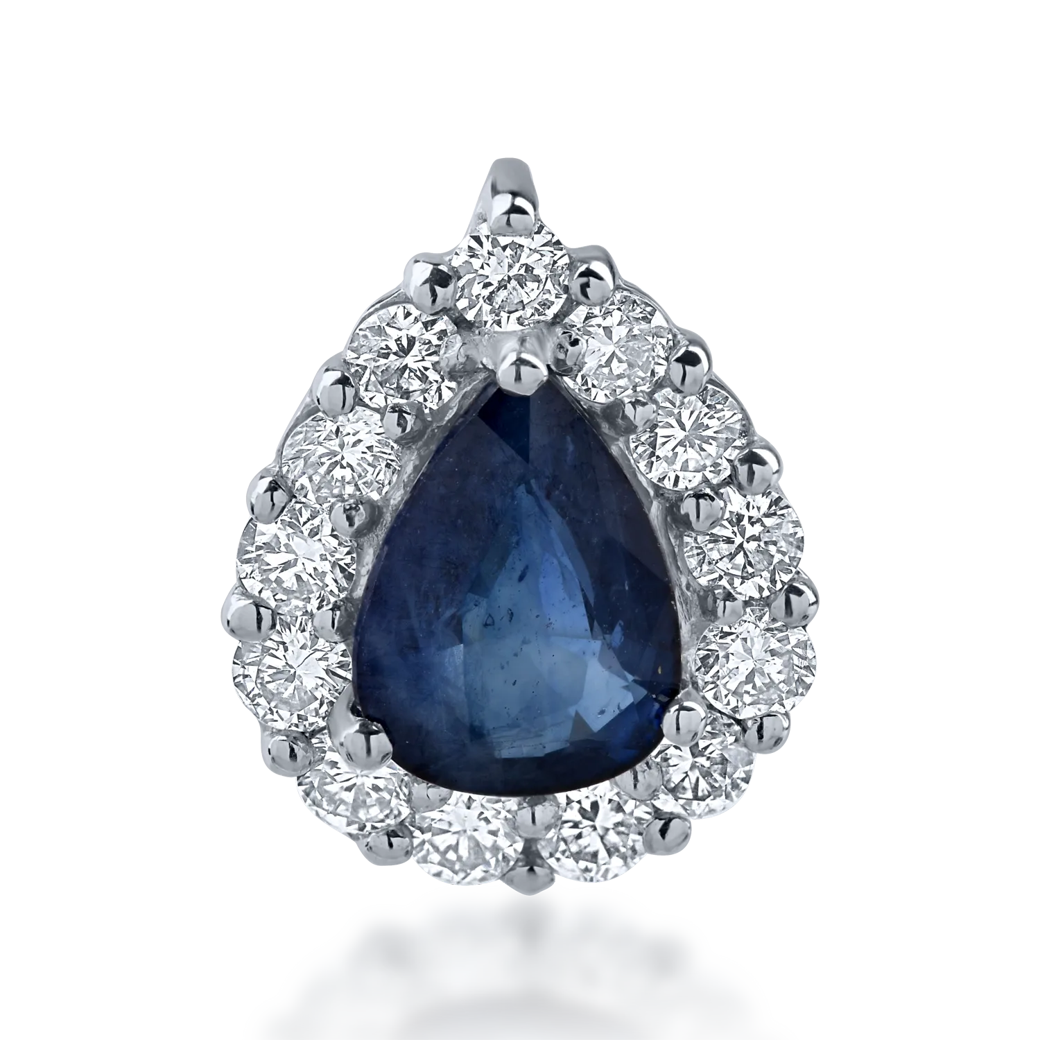 White gold pendant with 0.78ct sapphires and 0.33ct diamonds