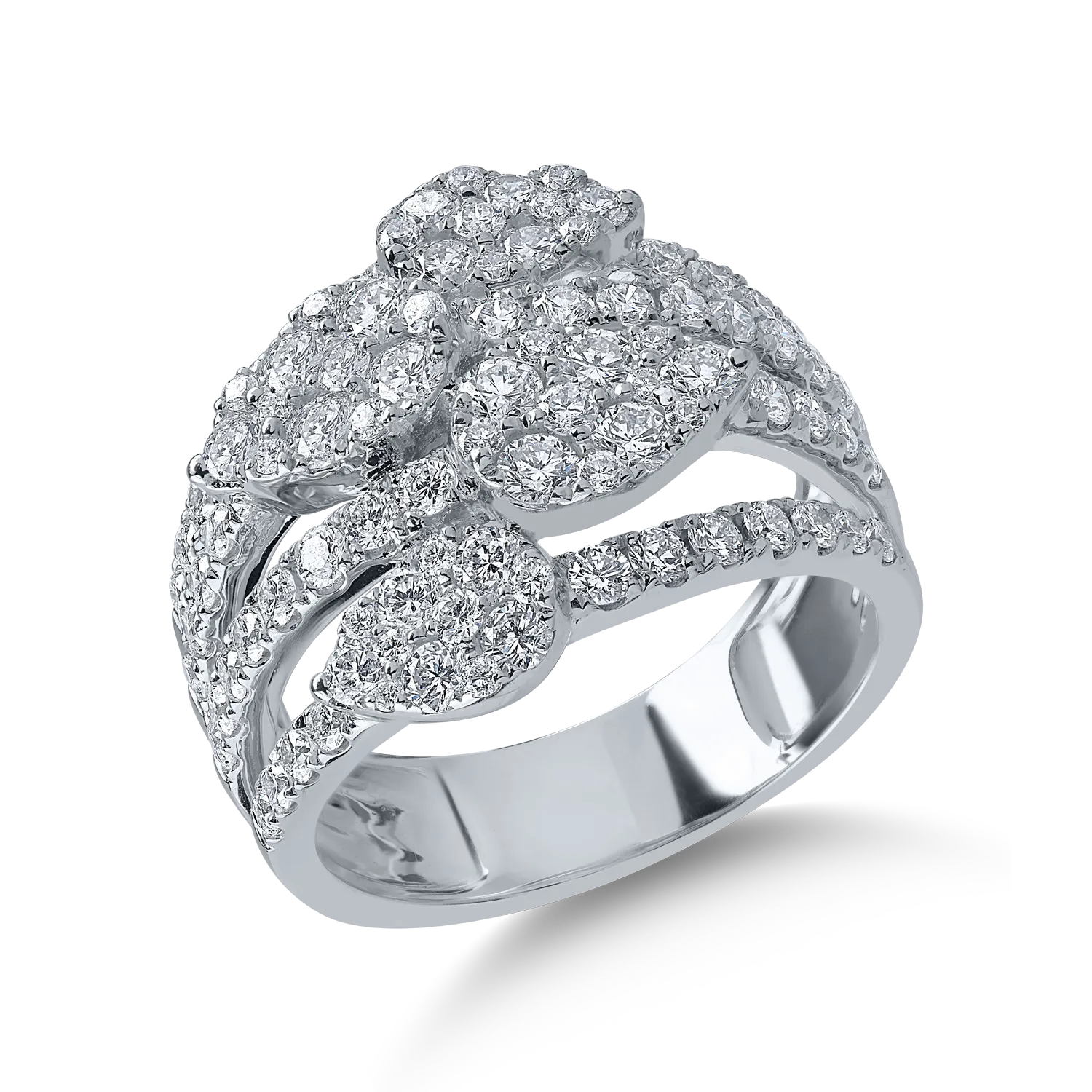 Fehérarany gyűrű 1.86ct gyémántokkal-165050