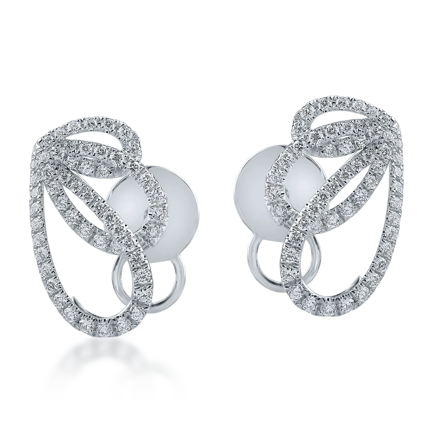 White gold earrings with 0.48ct diamonds