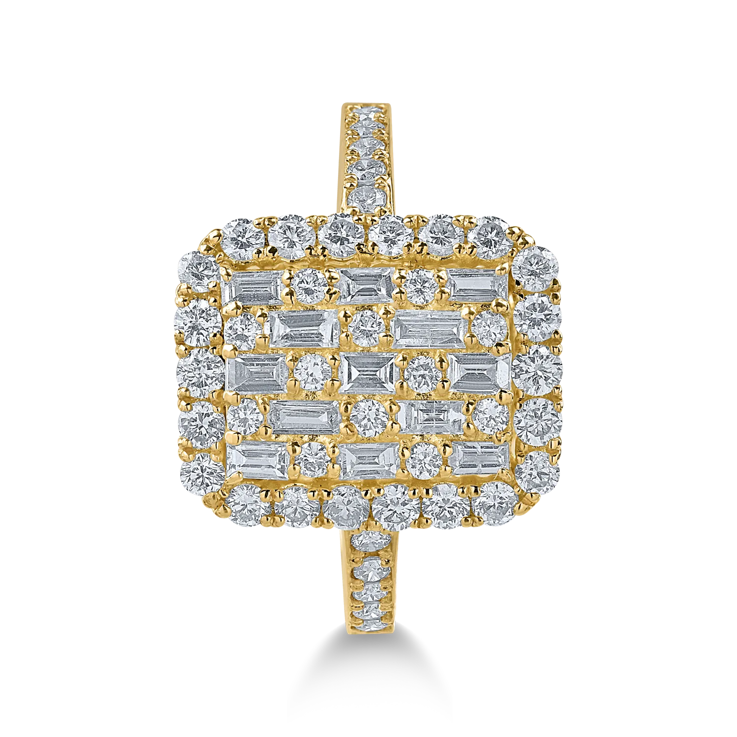 Inel din aur galben cu diamante de 1ct