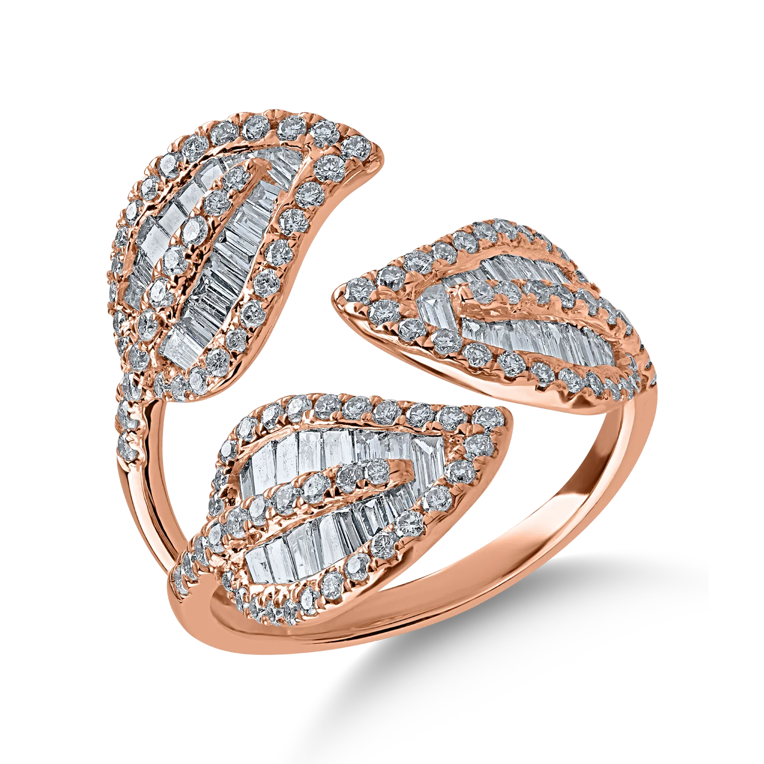 Rose gold ring with 1.22ct diamonds