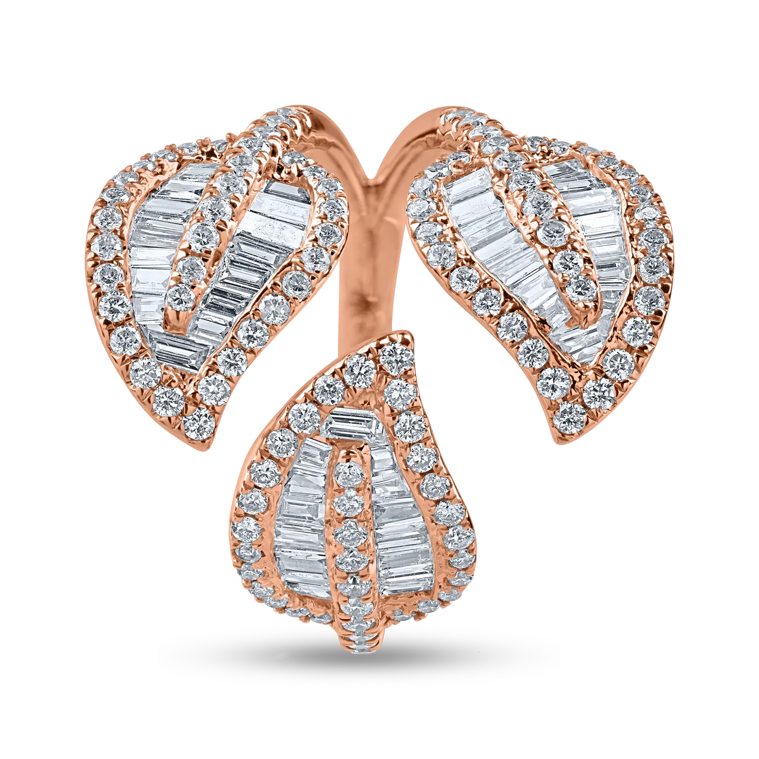 Rose gold ring with 1.22ct diamonds