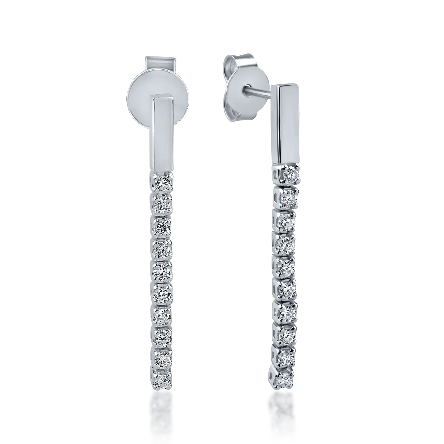 White gold earrings with 0.44ct diamonds