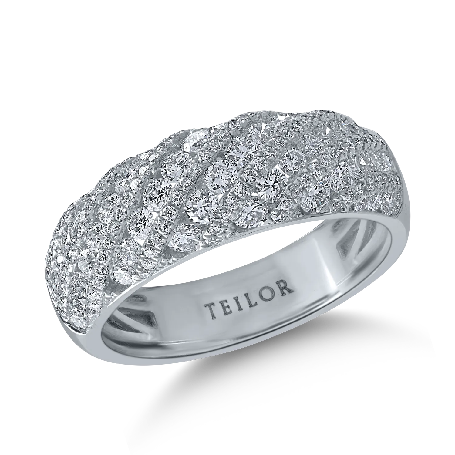 Inel din aur alb cu diamante de 1.21ct-165170