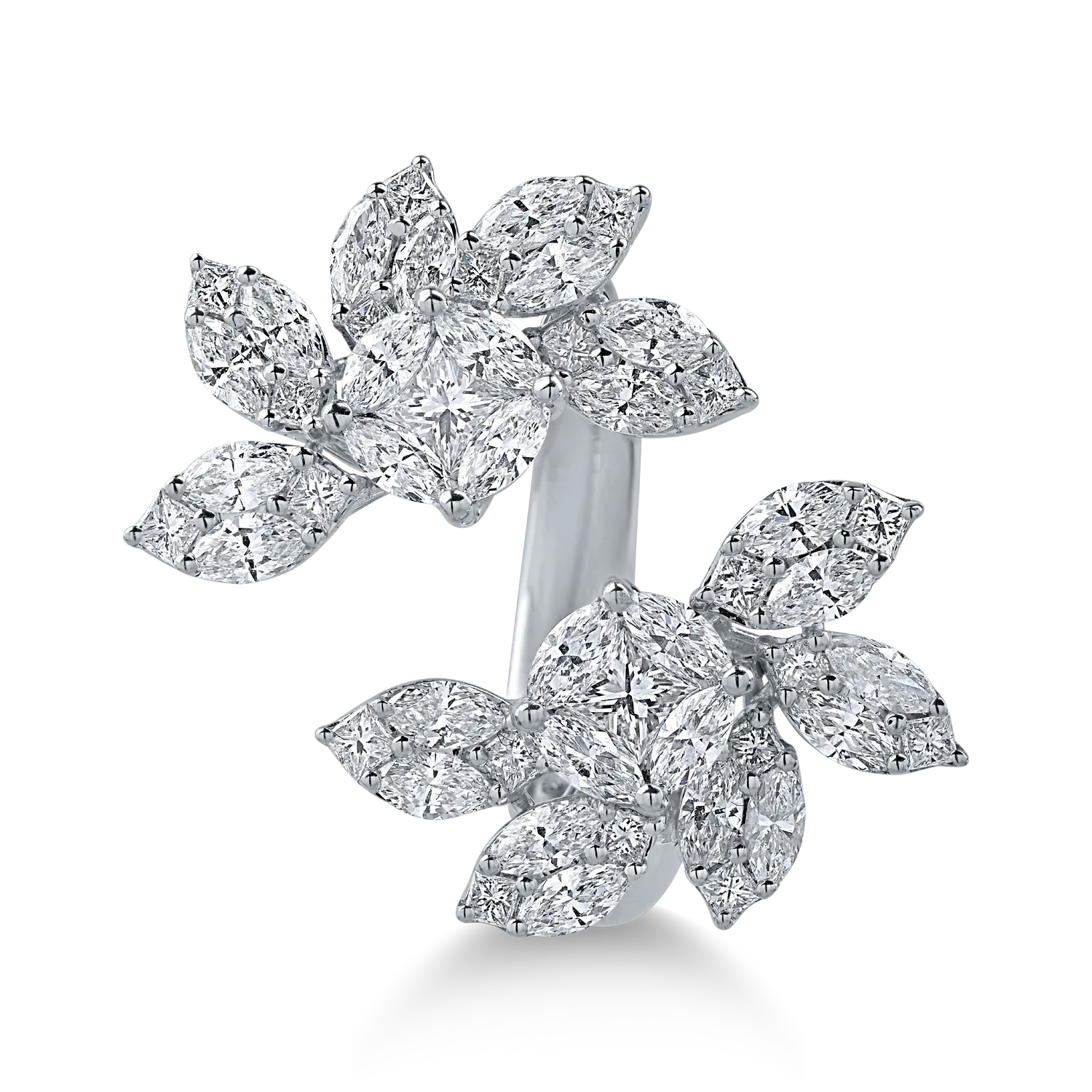 Fehérarany gyűrű 2.41ct gyémántokkal