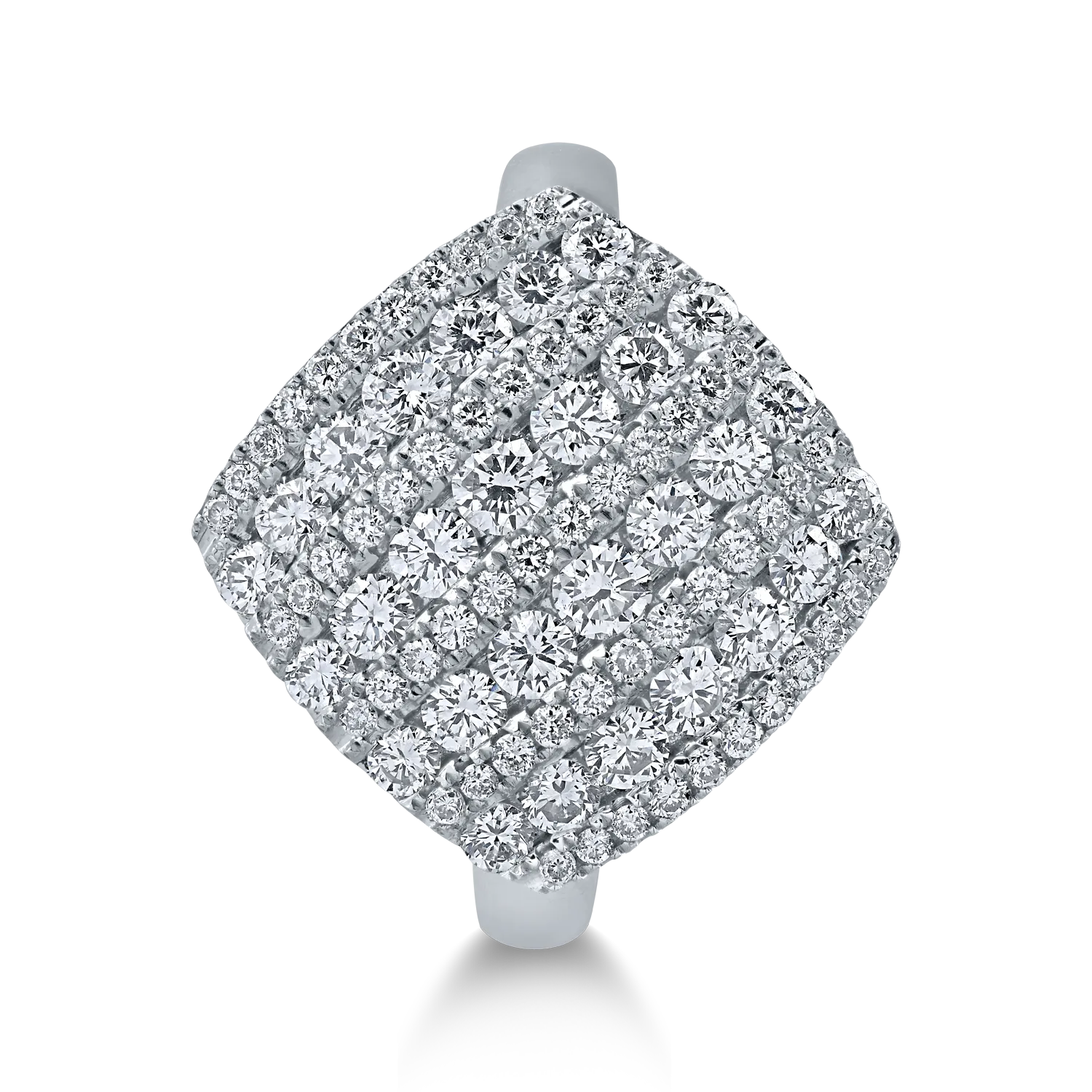 Inel din aur alb cu diamante de 1.26ct