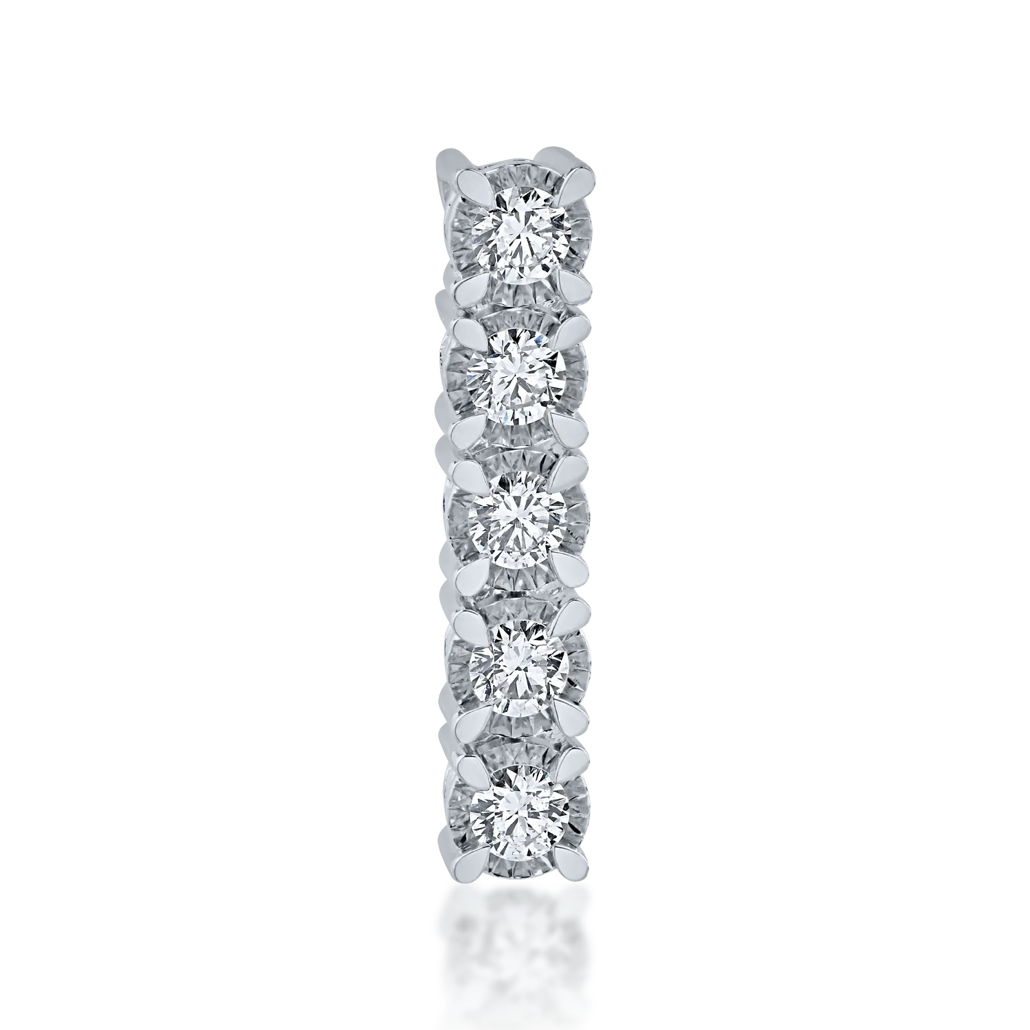 Pandantiv din aur alb cu diamante de 0.45ct-165211
