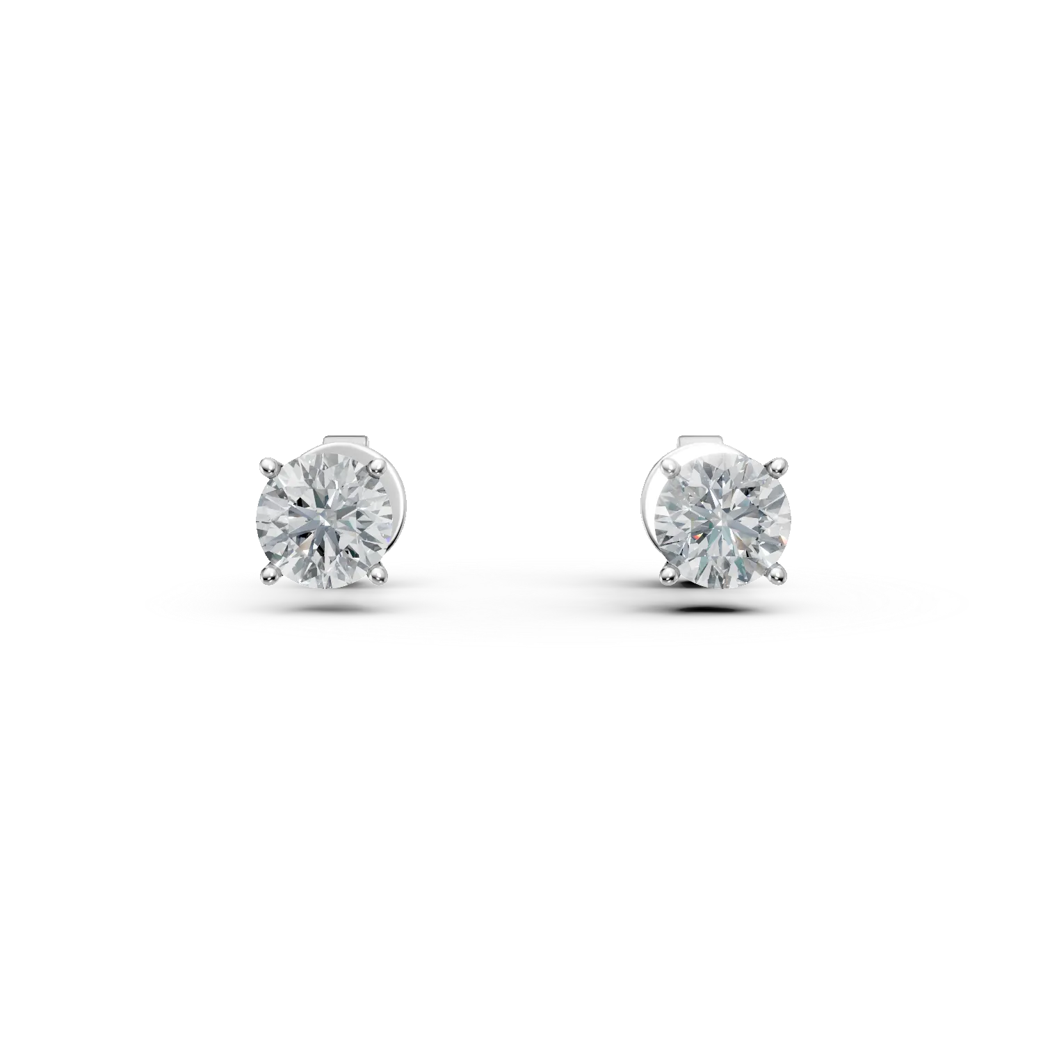 Cercei din aur alb cu diamante de 1ct-165252