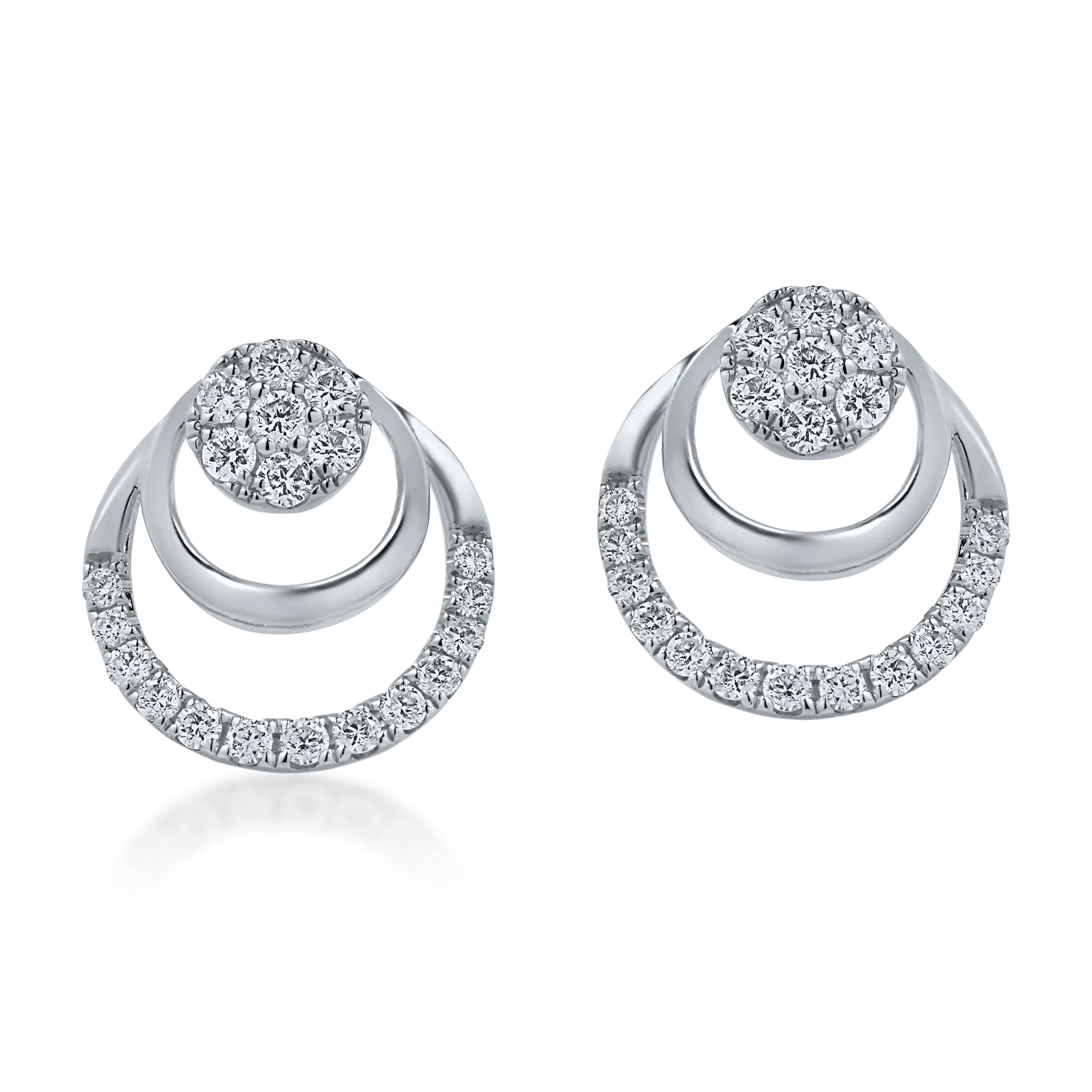 White gold earrings with 0.22ct diamonds