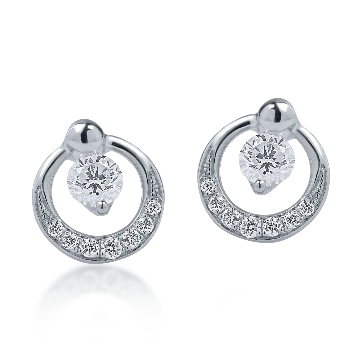 White gold earrings with 0.25ct diamonds