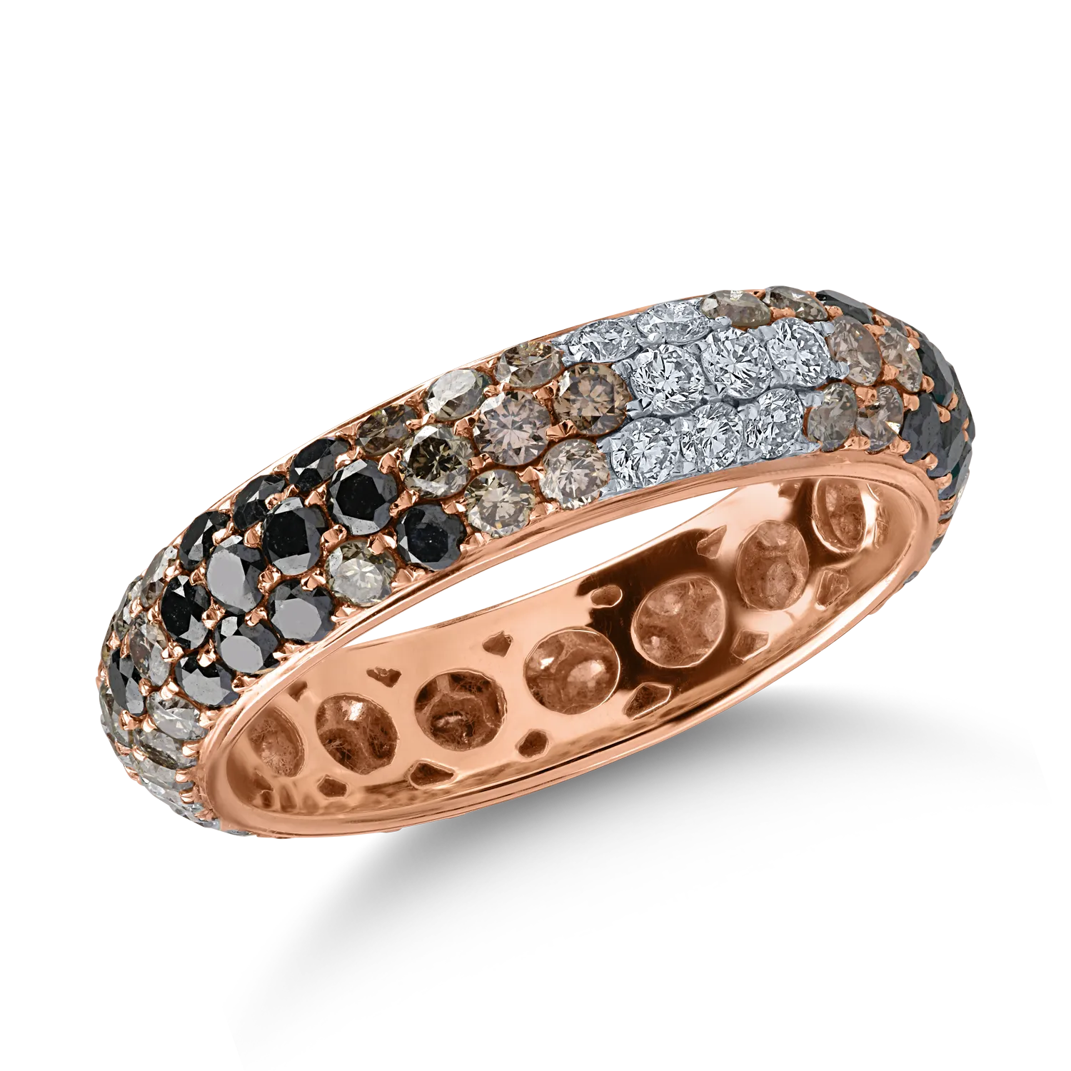Half eternity ring in rose gold with 2.26ct diamonds-165276