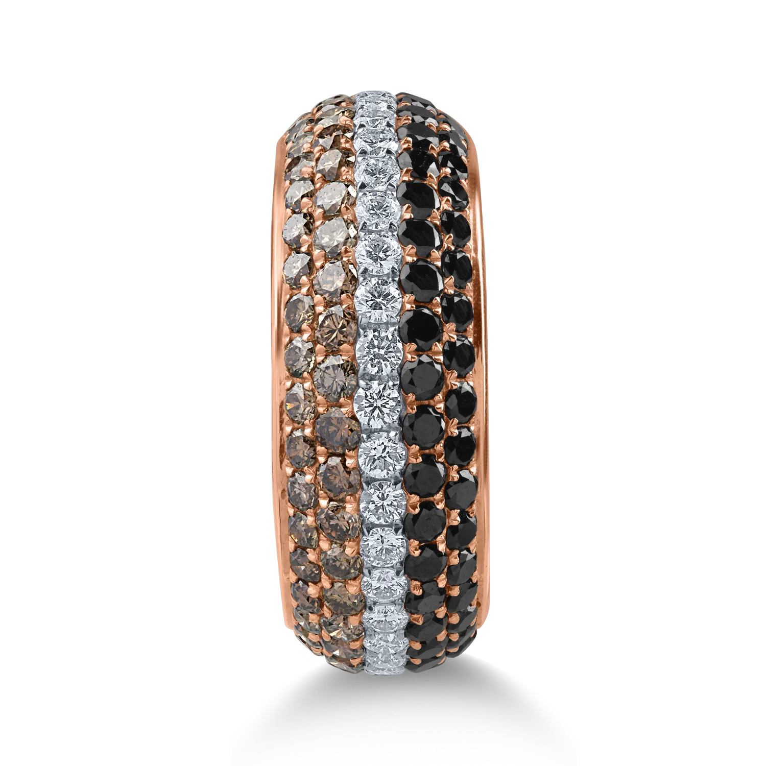 Rose gold ring with 2.11ct diamonds