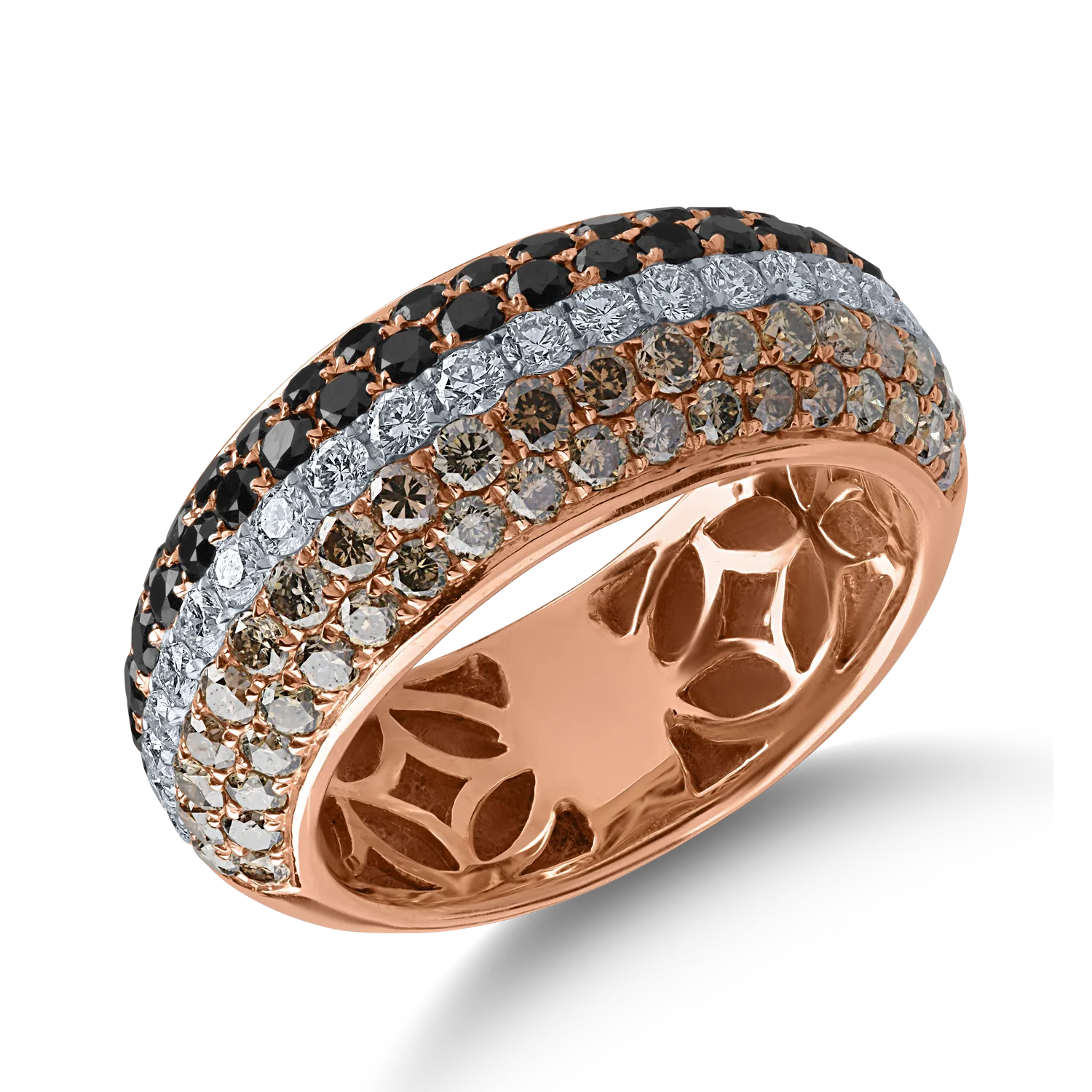 Inel din aur roz cu diamante de 2.11ct-165277