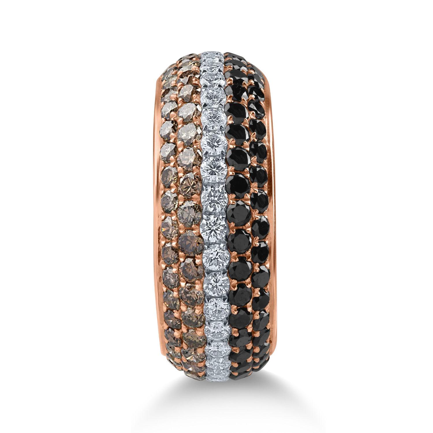 Inel din aur roz cu diamante de 2.11ct