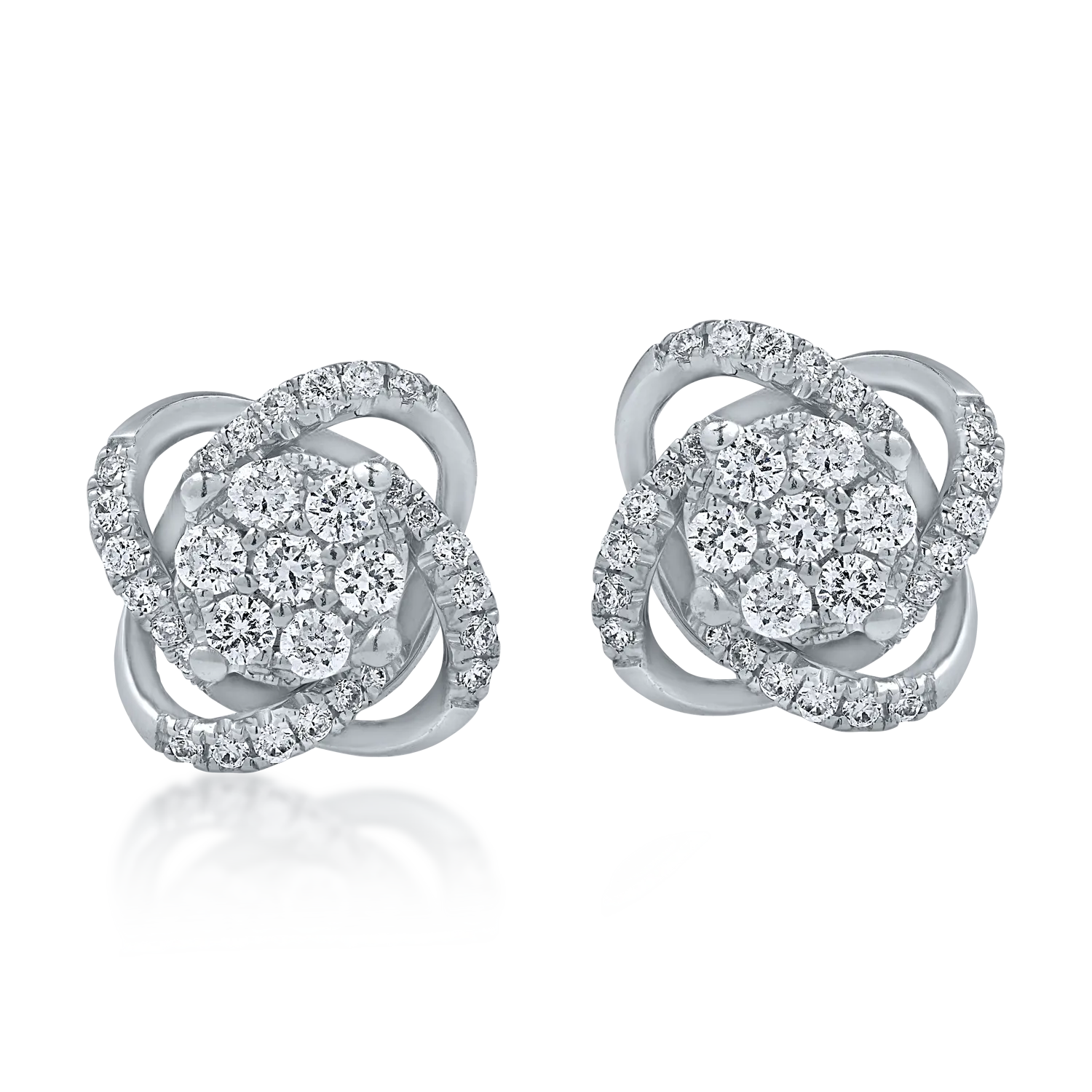 White gold earrings with 0.3ct diamonds