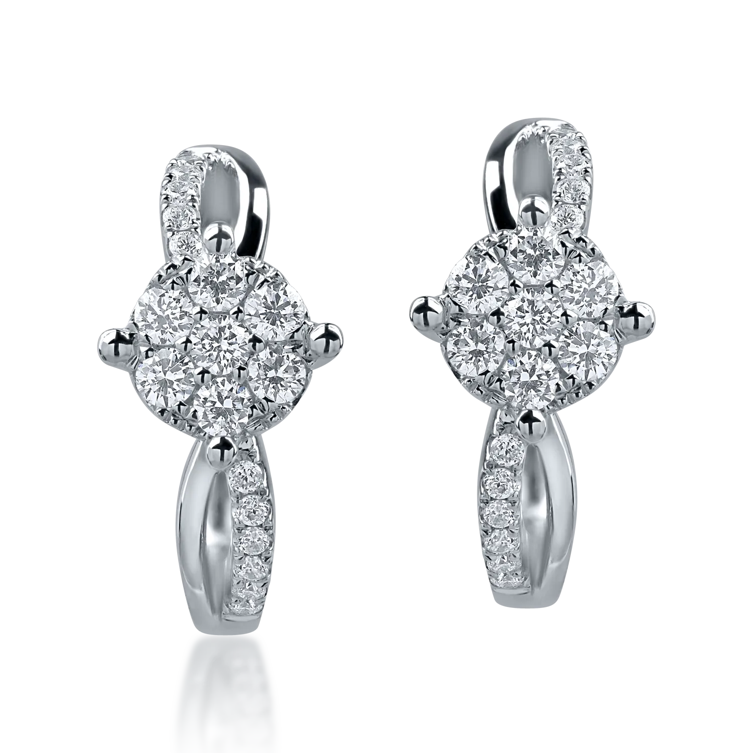 White gold earrings with 0.28ct diamonds