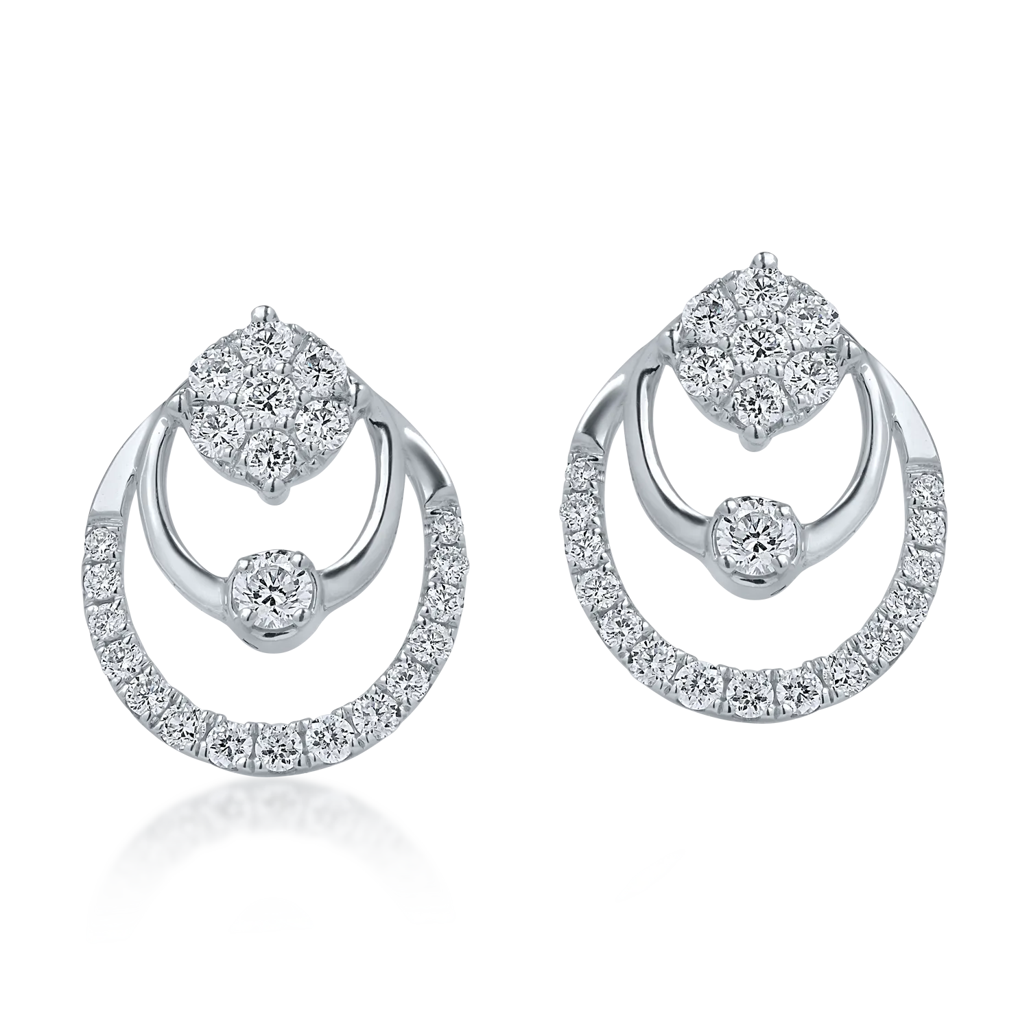 White gold earrings with 0.27ct diamonds
