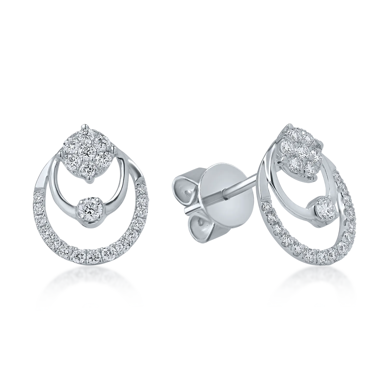 White gold earrings with 0.27ct diamonds