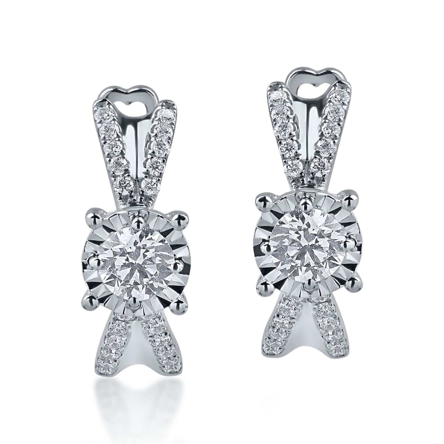 White gold earrings with 0.34ct diamonds