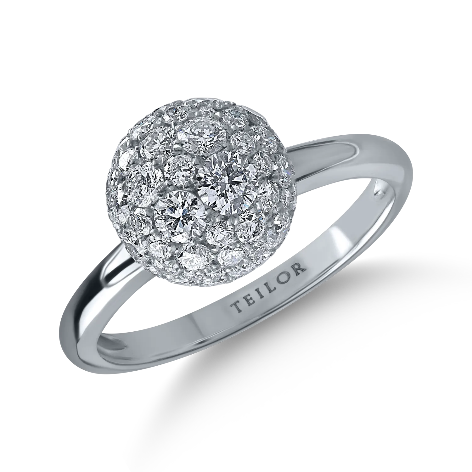 White gold ring with 1.55ct diamonds