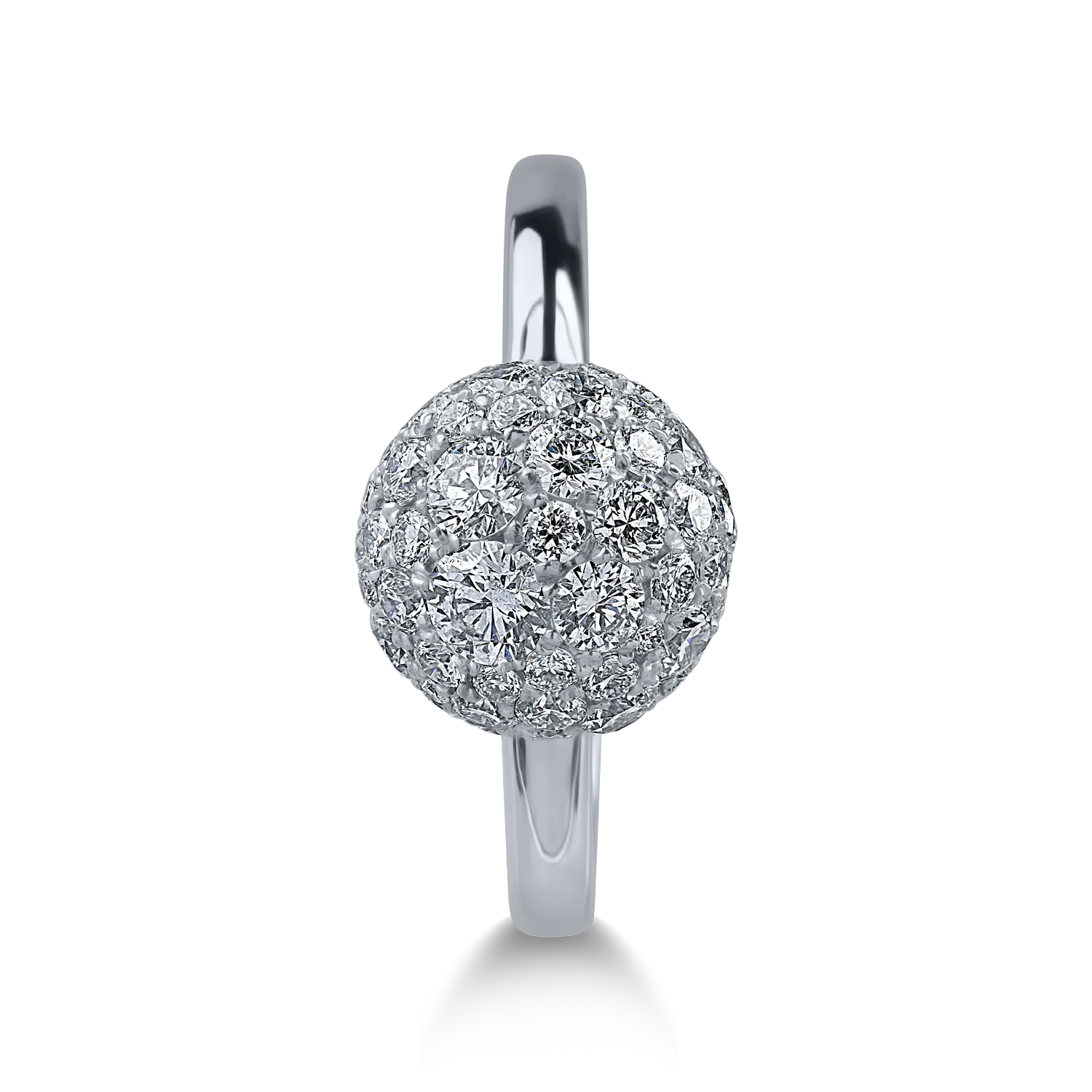 White gold ring with 1.55ct diamonds