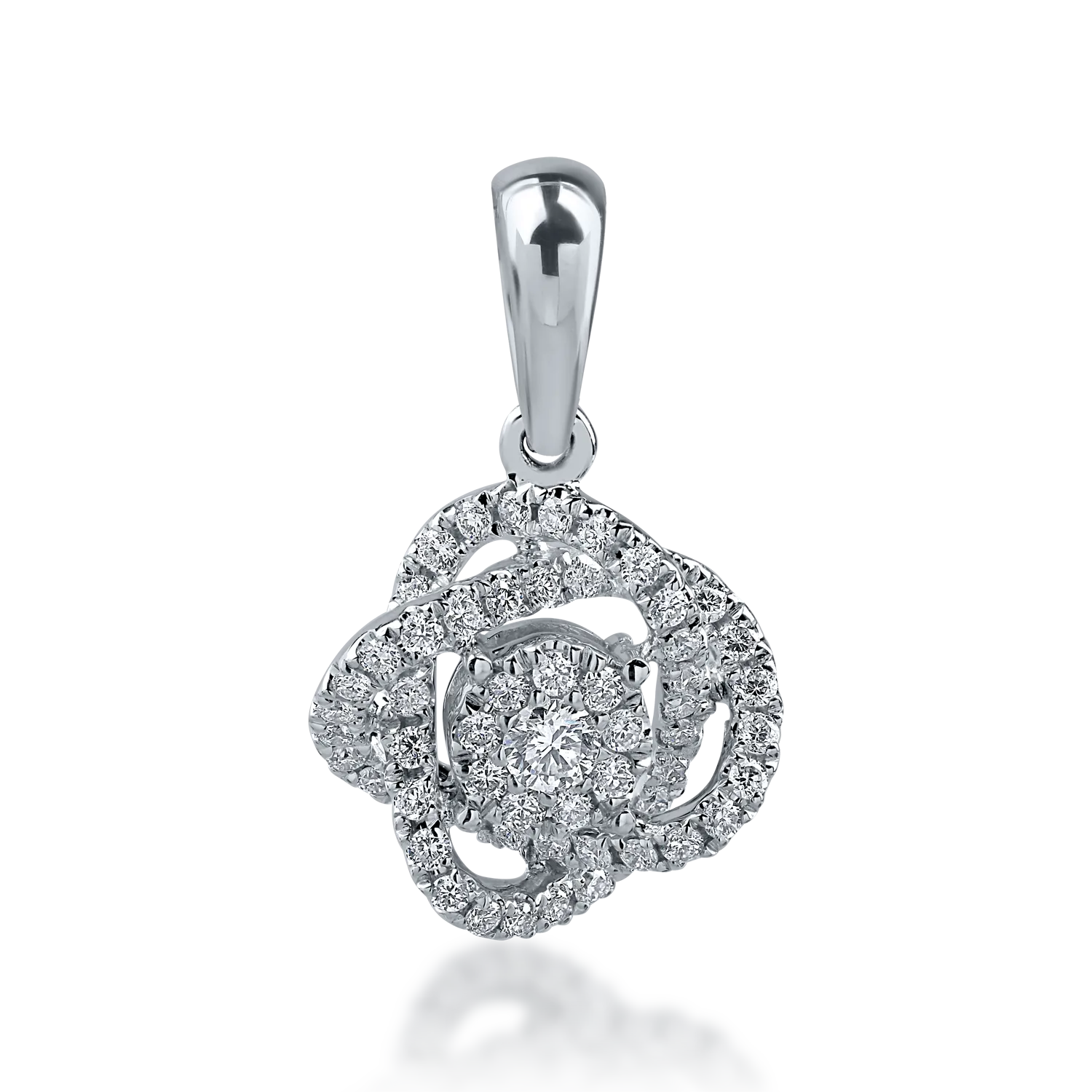 White gold pendant with 0.265ct diamonds