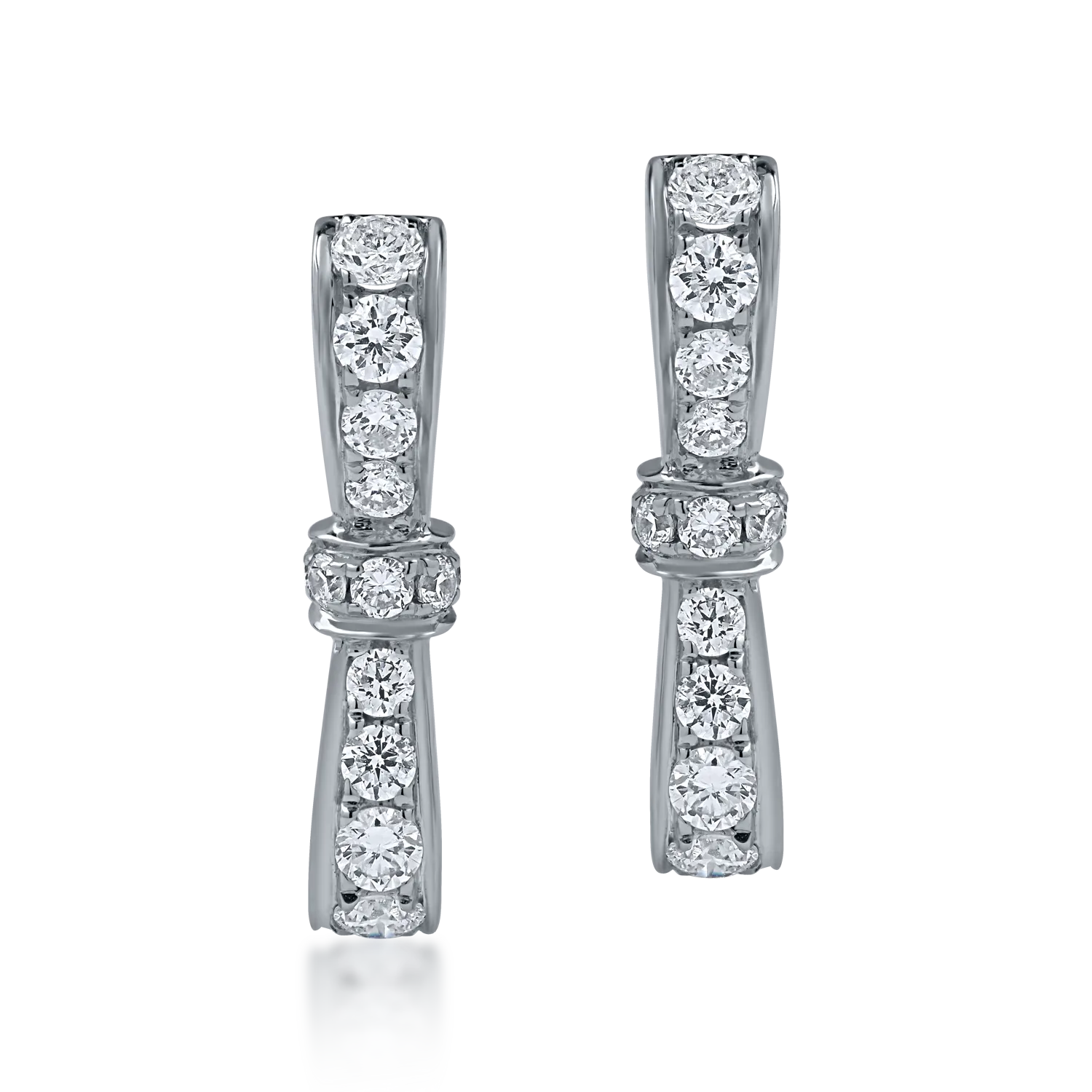 White gold earrings with 0.4ct diamonds