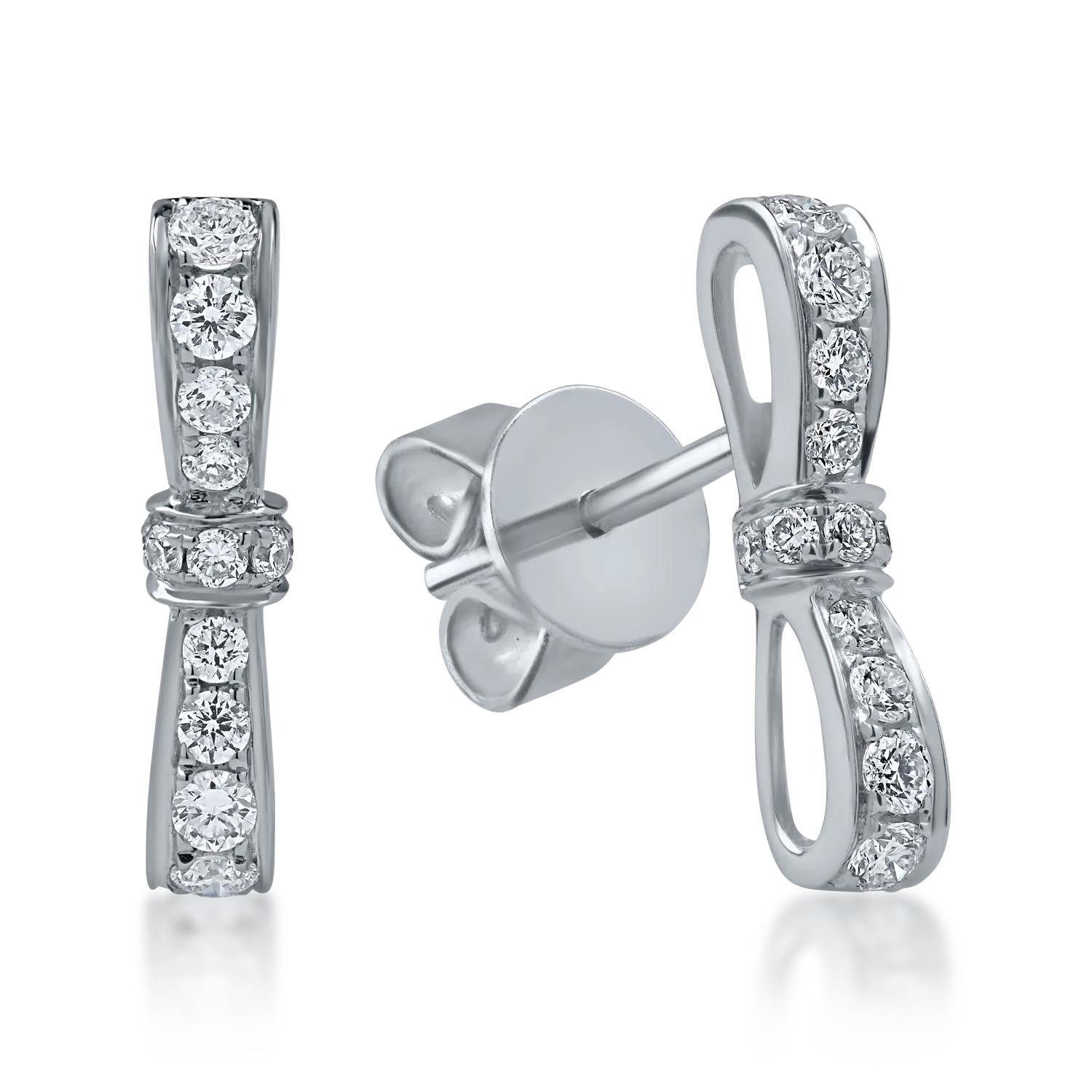 White gold earrings with 0.4ct diamonds