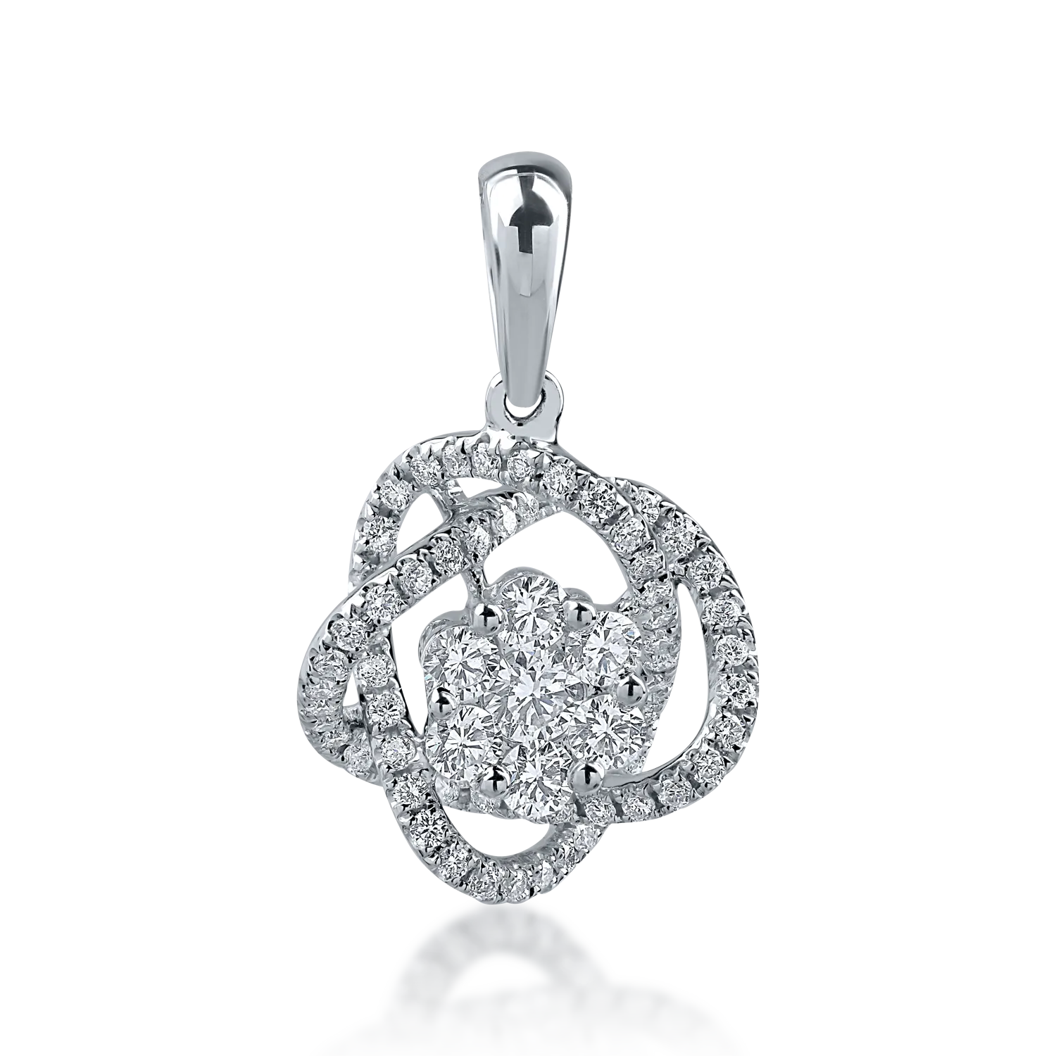 White gold pendant with 0.506ct diamonds