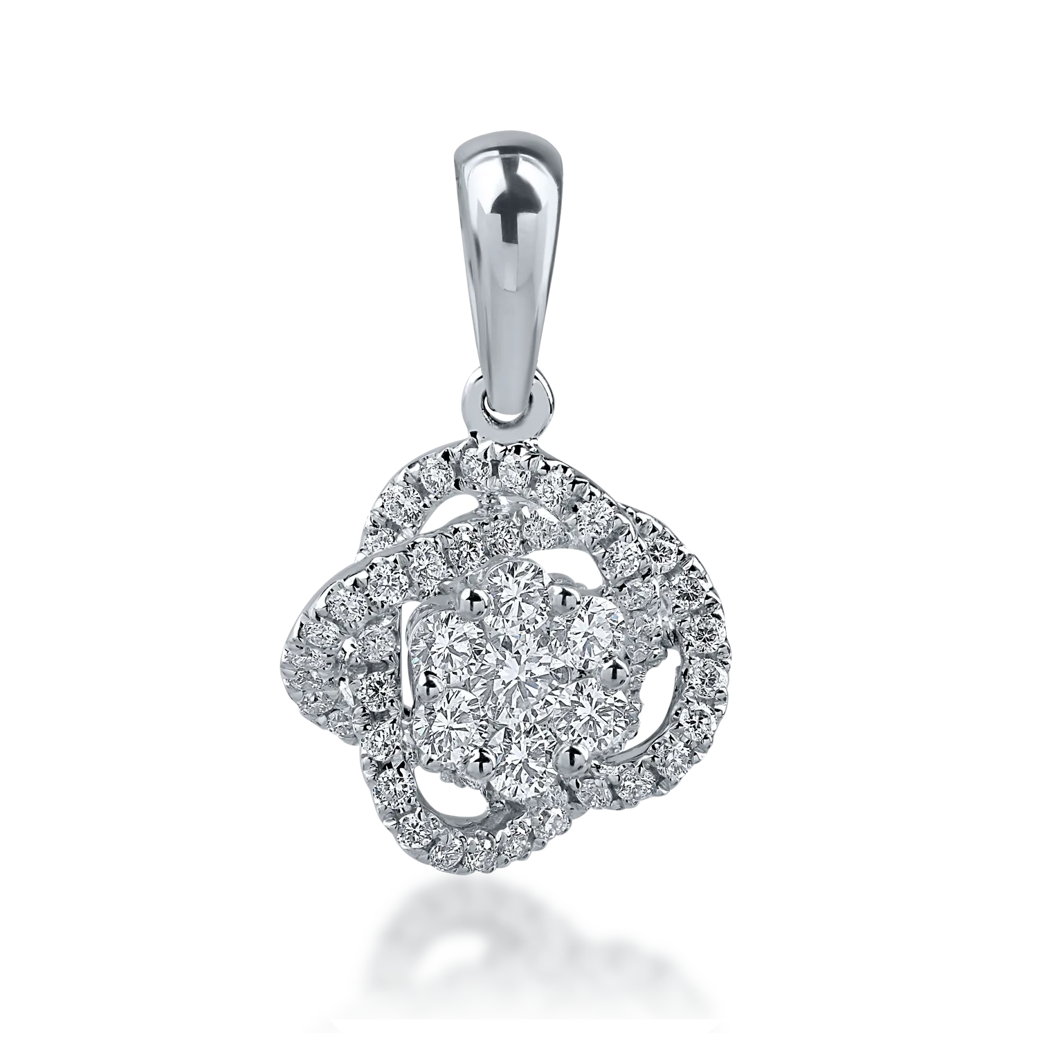 White gold pendant with 0.821ct diamonds
