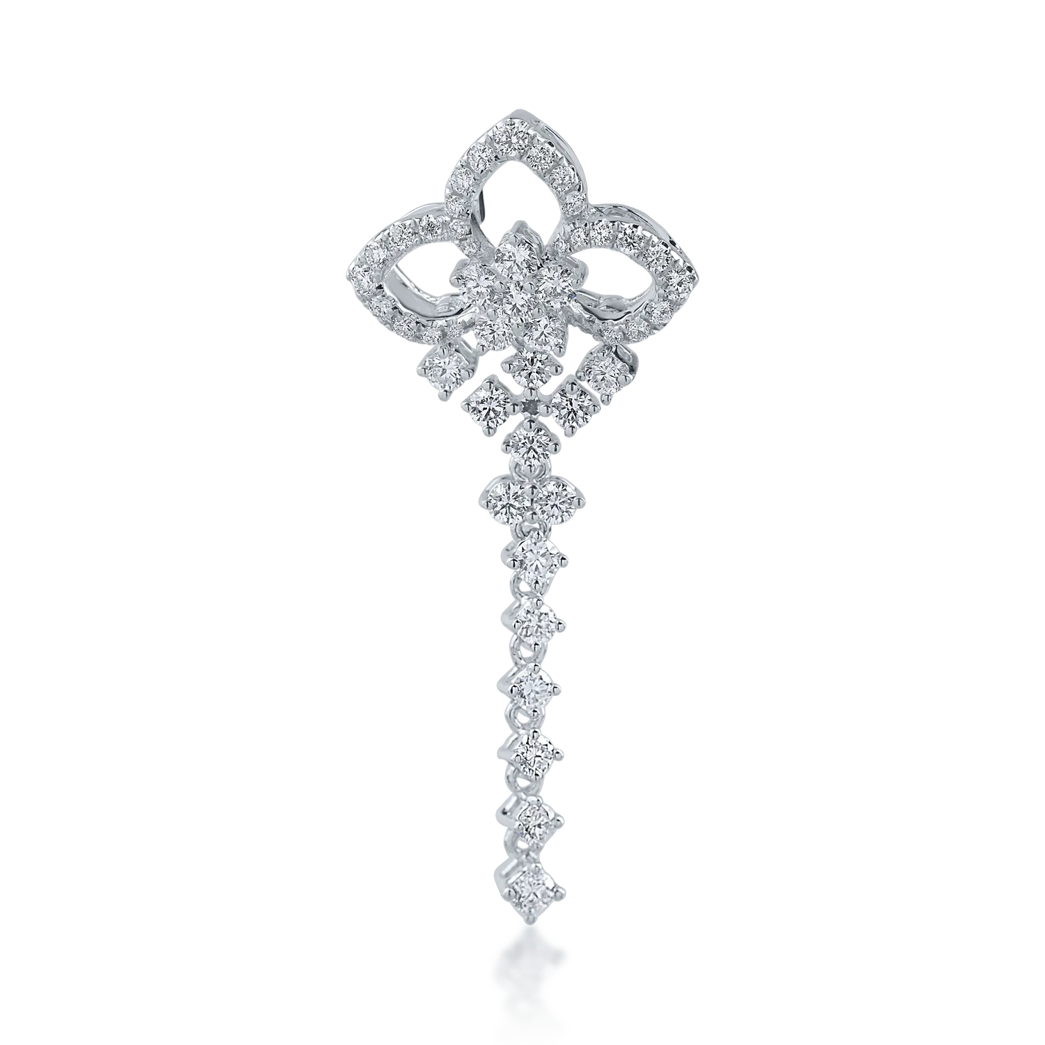 Pandantiv din aur alb cu diamante de 0.751ct-165444