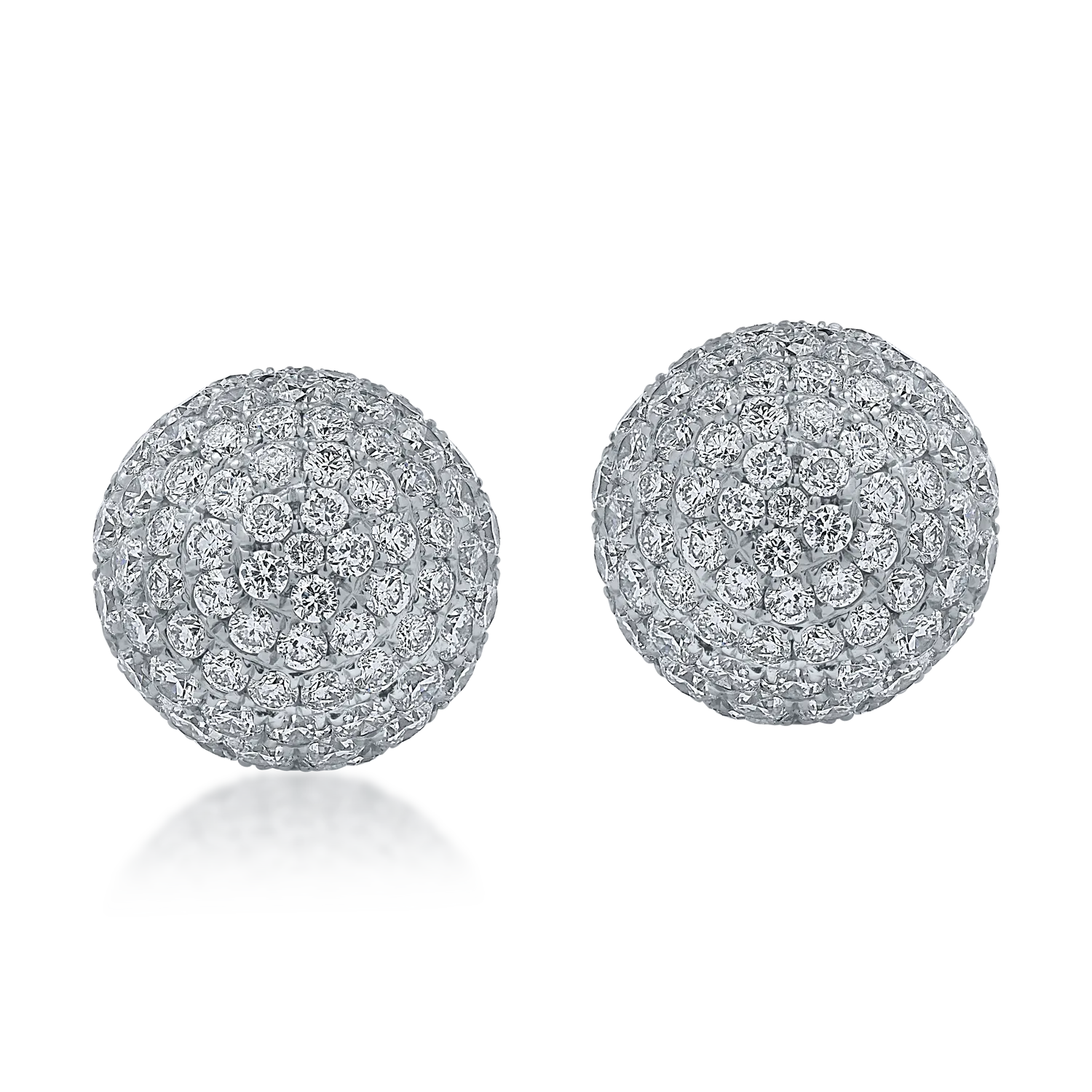 Cercei din aur alb cu diamante de 2.95ct-165449