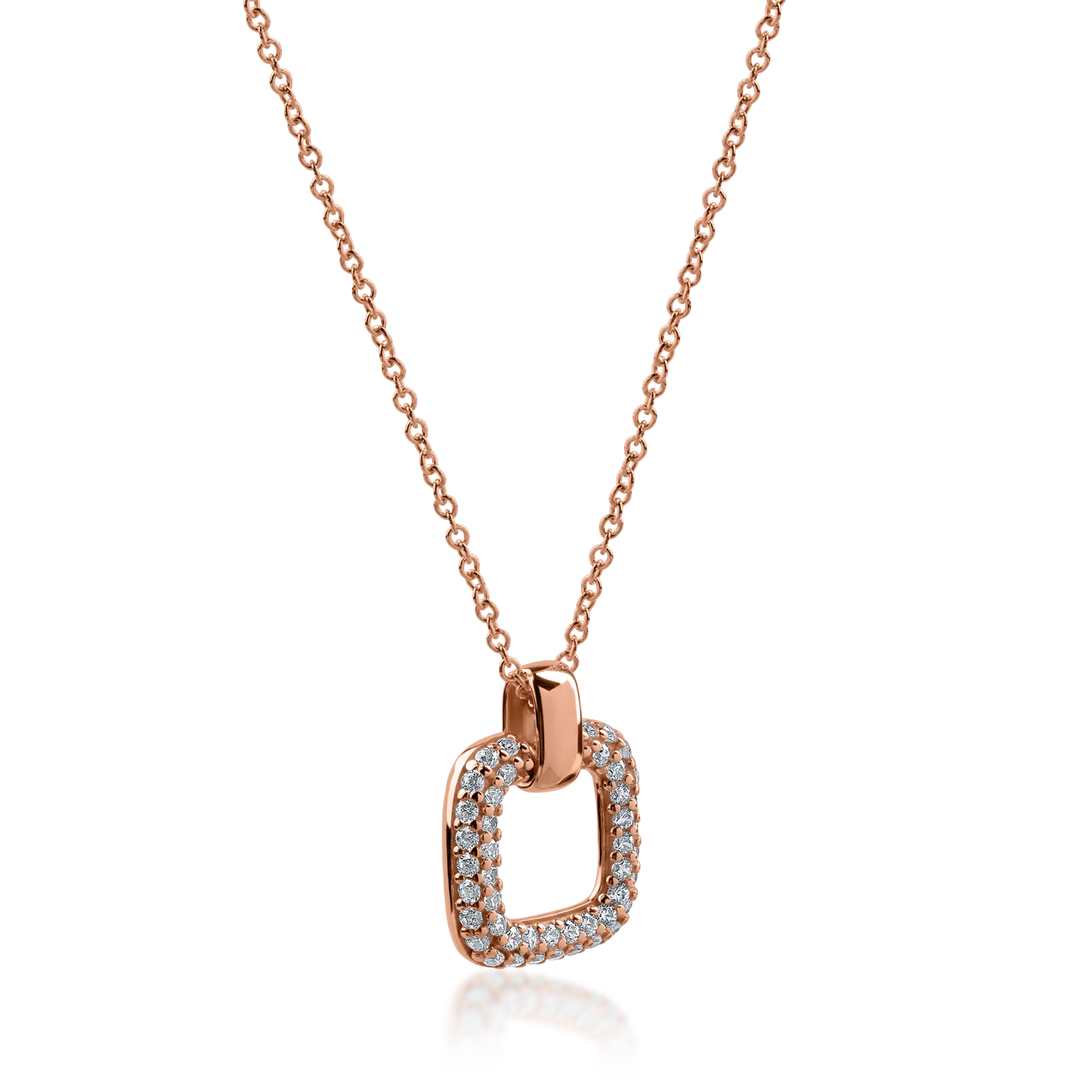 Rose gold pendant necklace