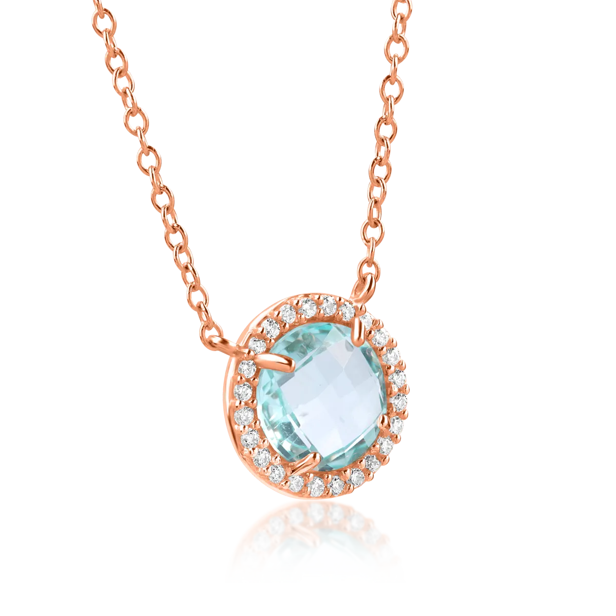 Rose gold pendant necklace