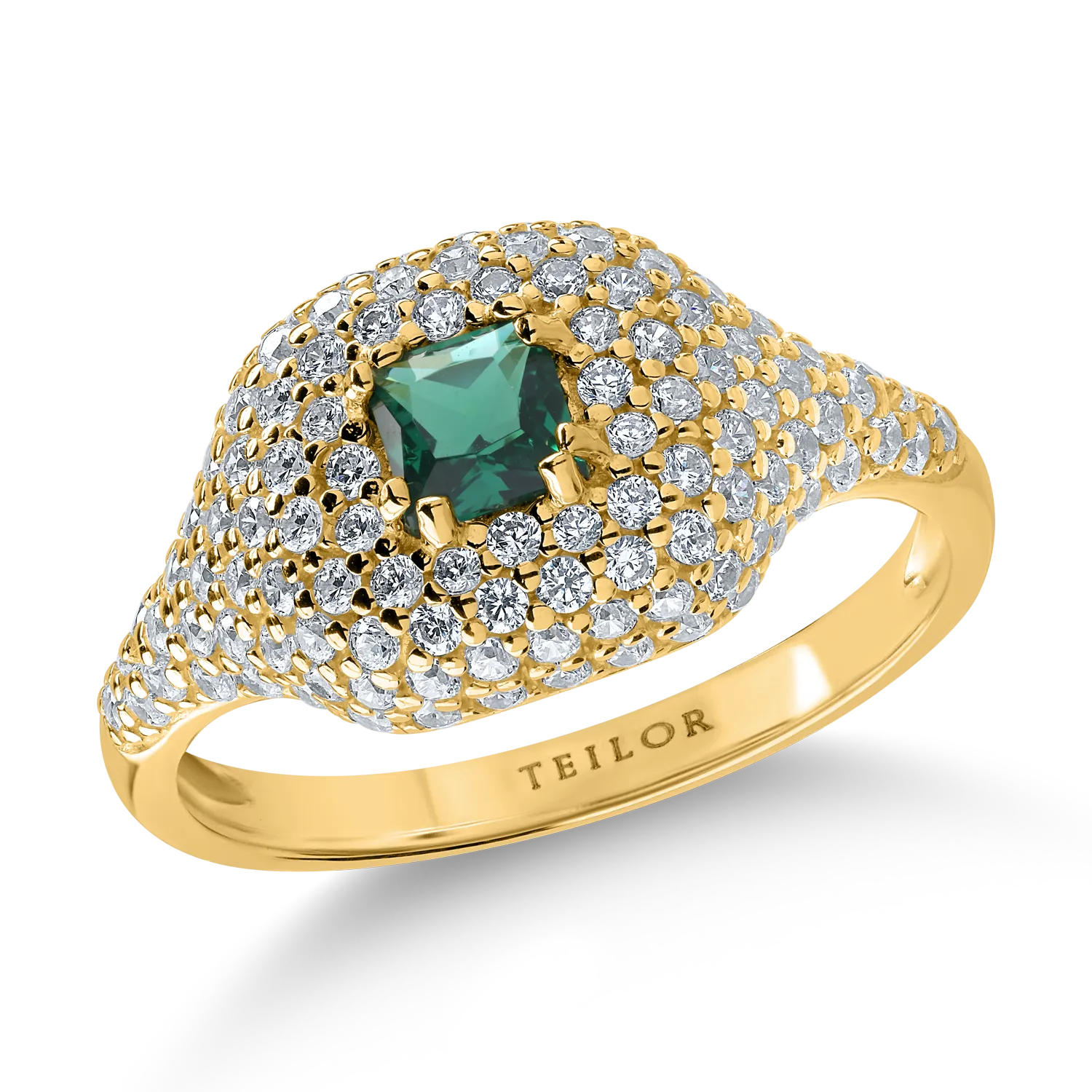 Yellow gold ring