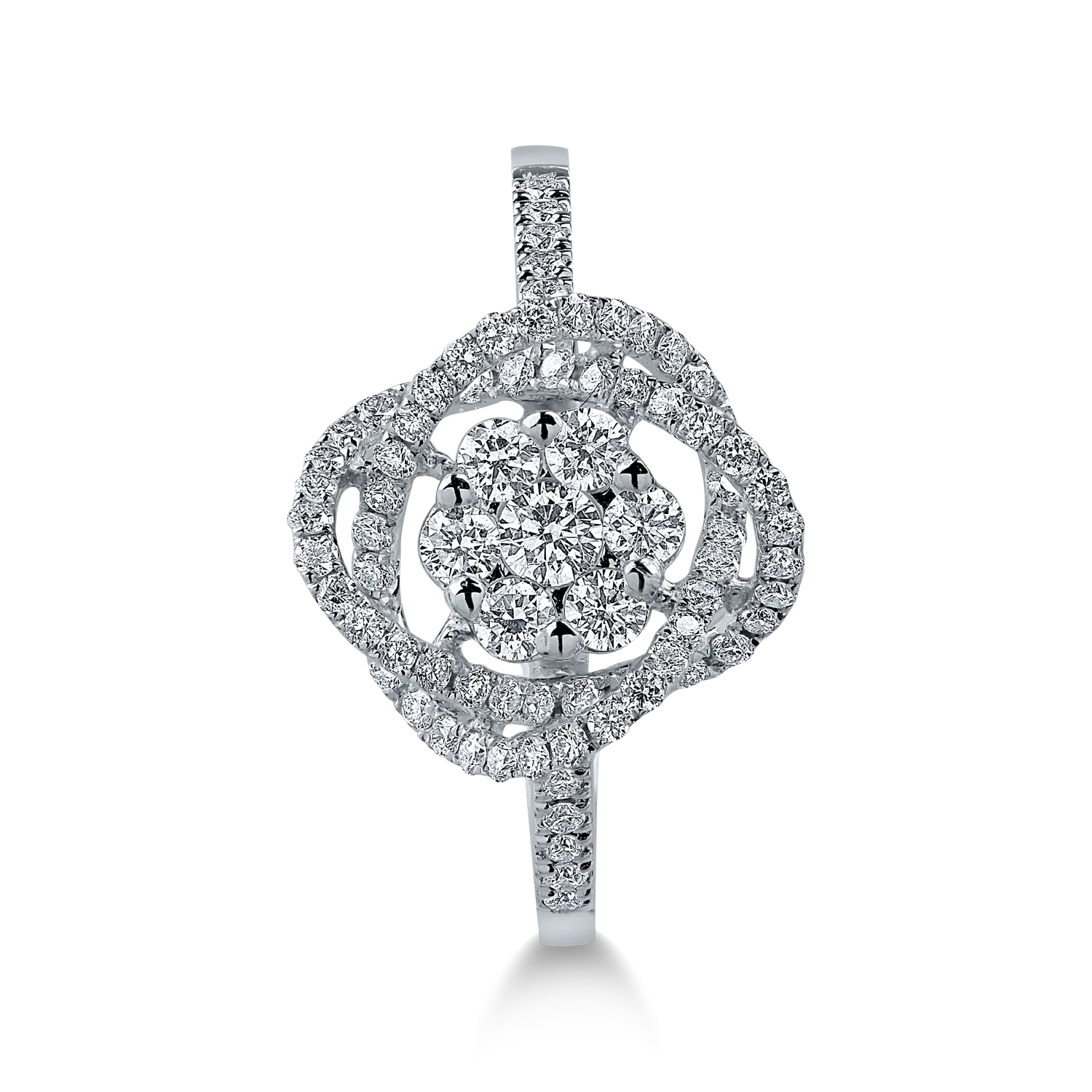 White gold ring with 0.61ct diamonds