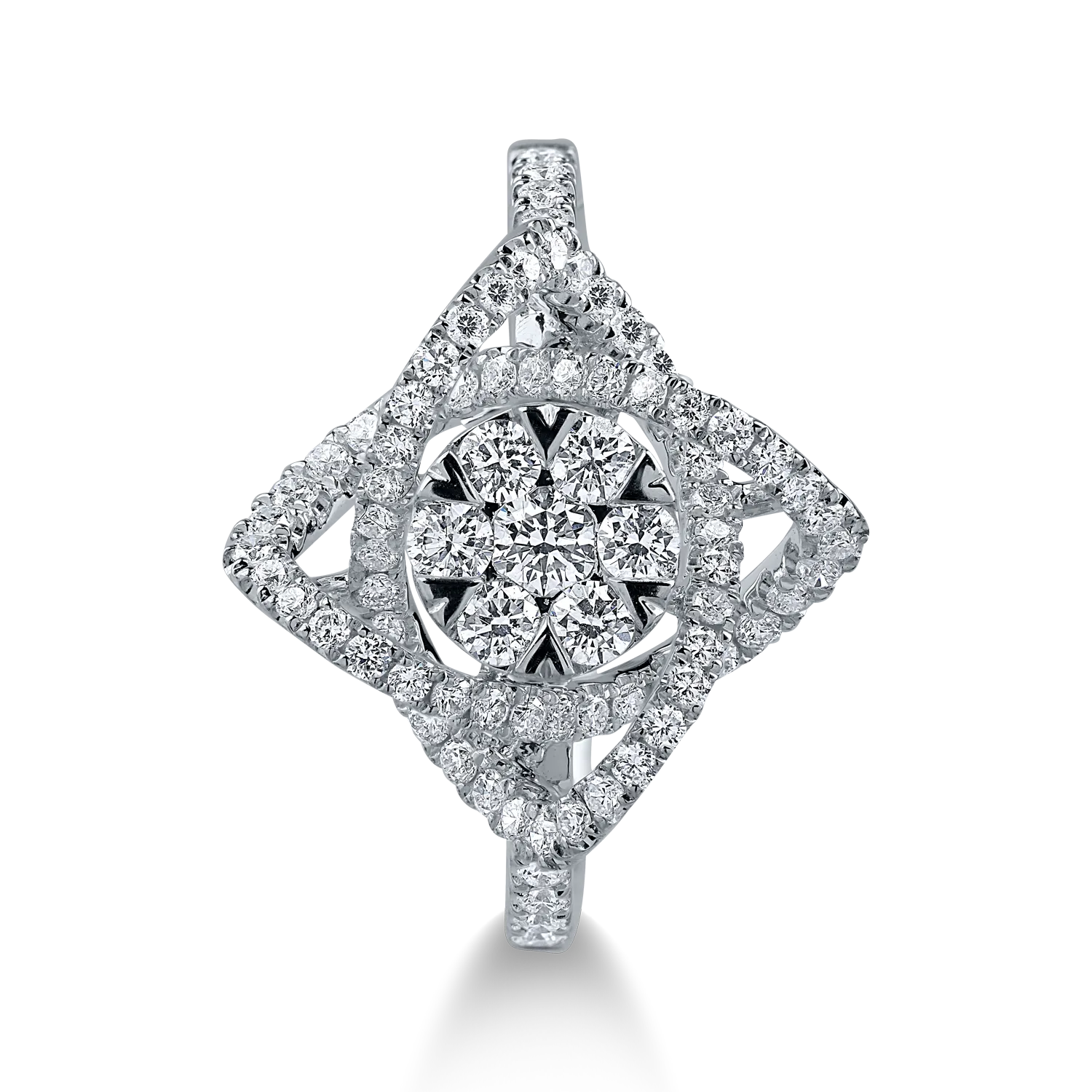 White gold ring with 0.709ct diamonds