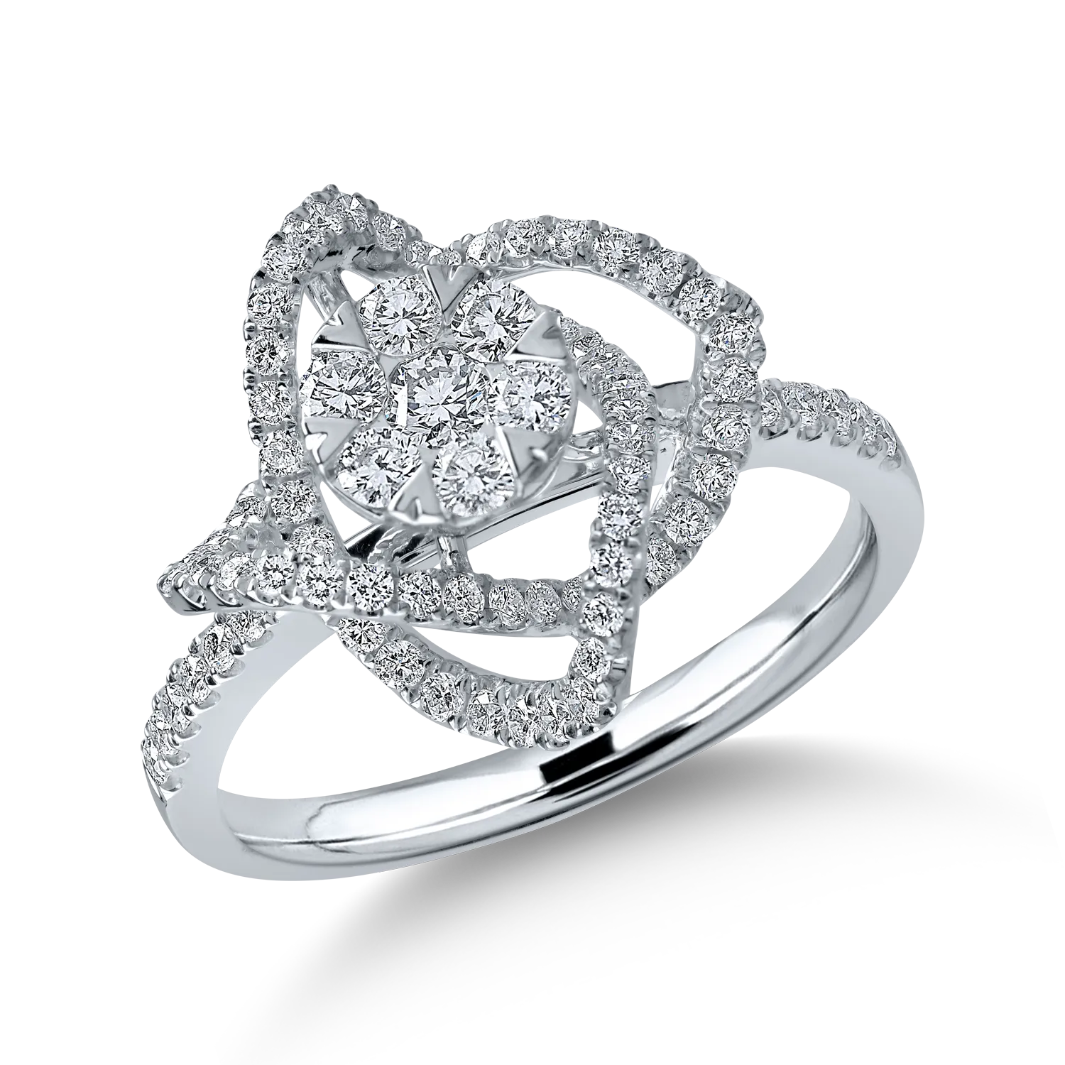 White gold ring with 0.709ct diamonds