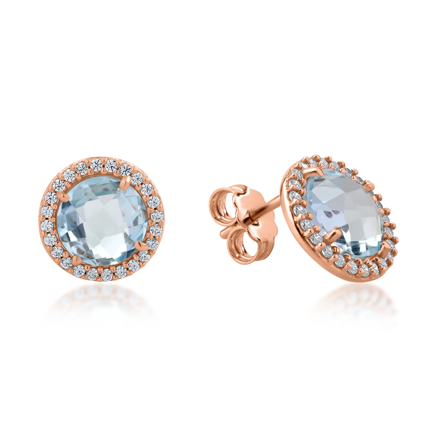 Rose gold earrings