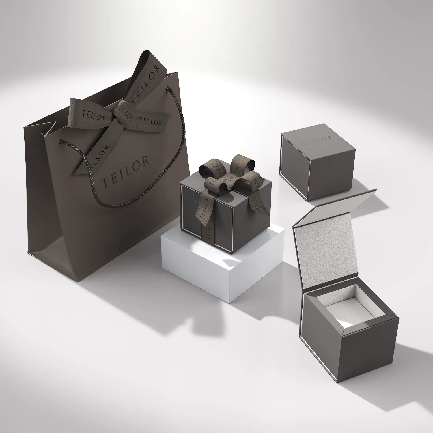 Kolczyki zakręcane z białego złota z diamentami o masie 0.5ct