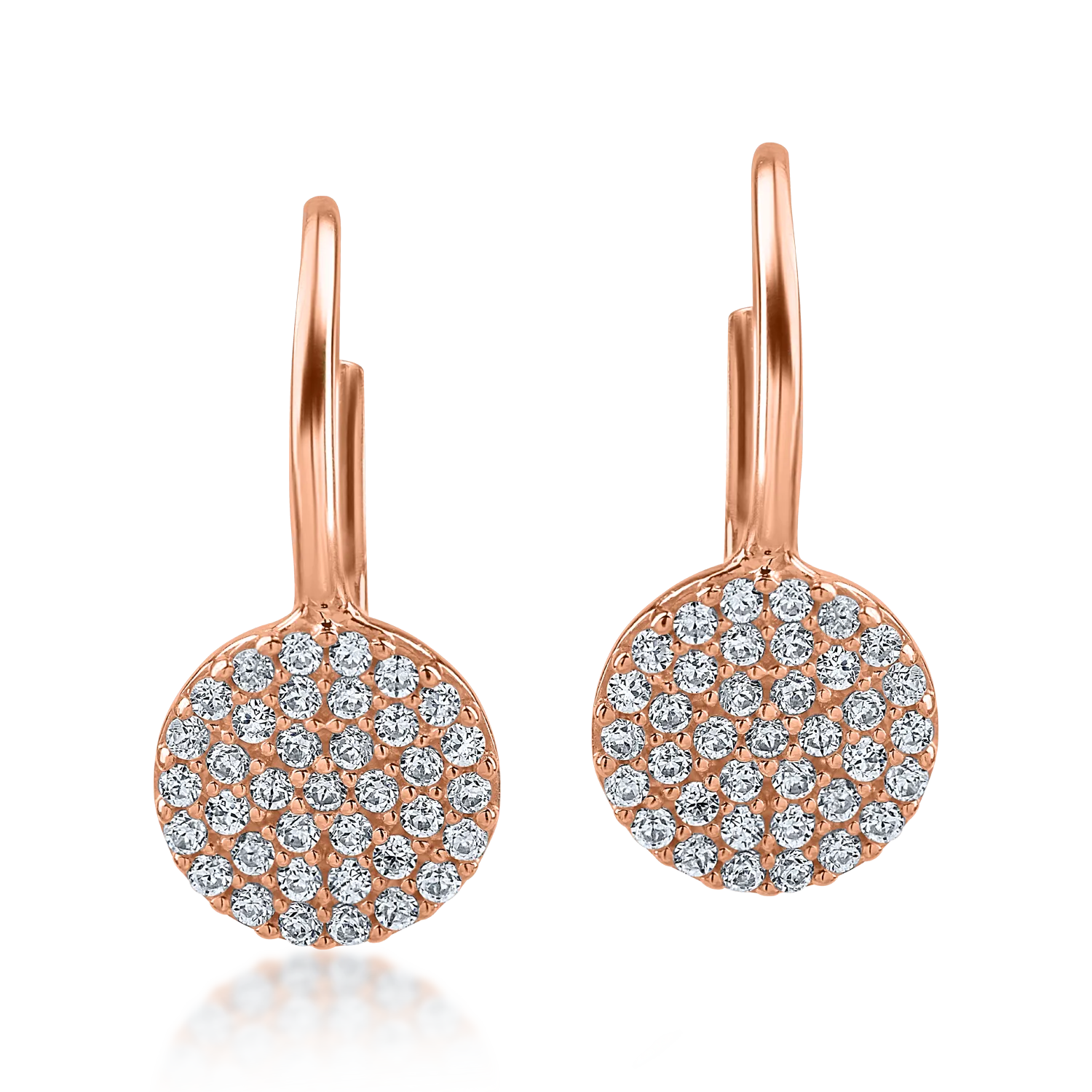 Rose gold earrings