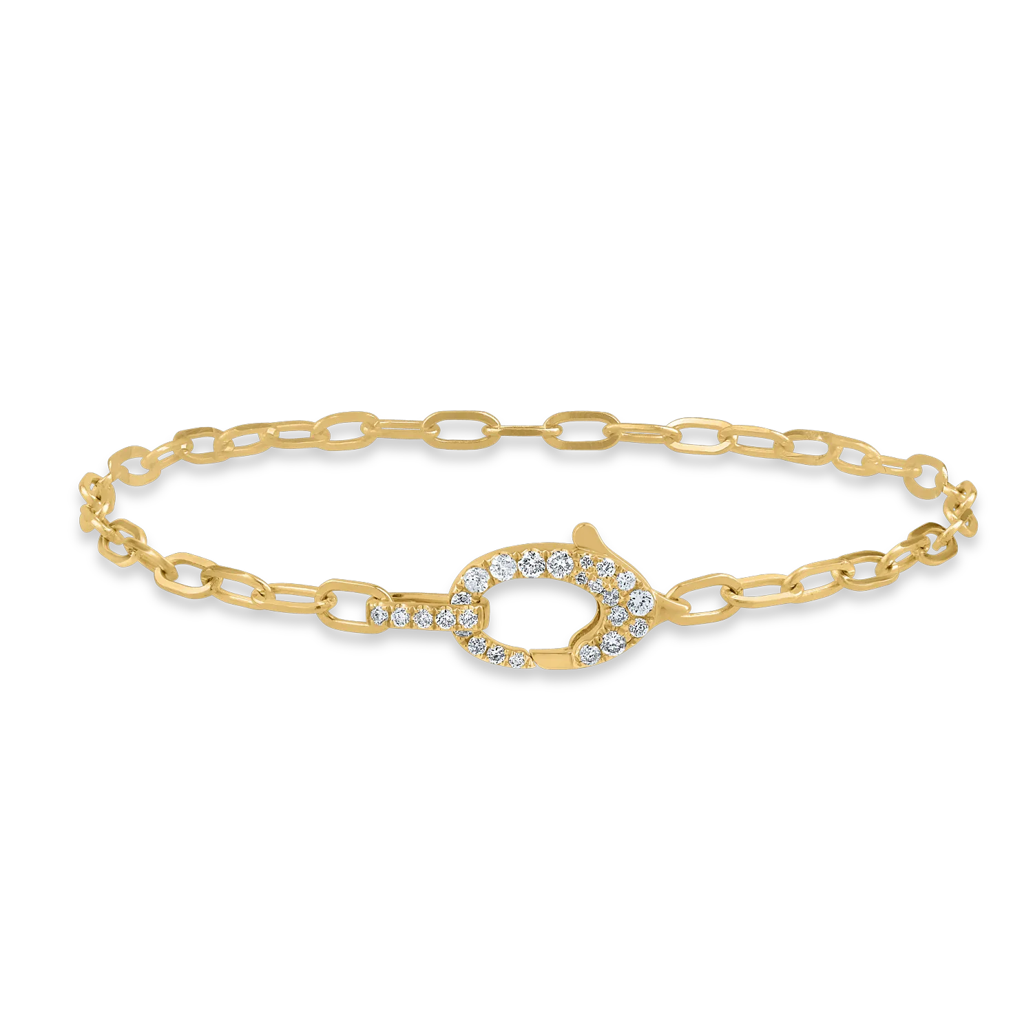 Yellow gold bracelet with 0.25ct diamonds
