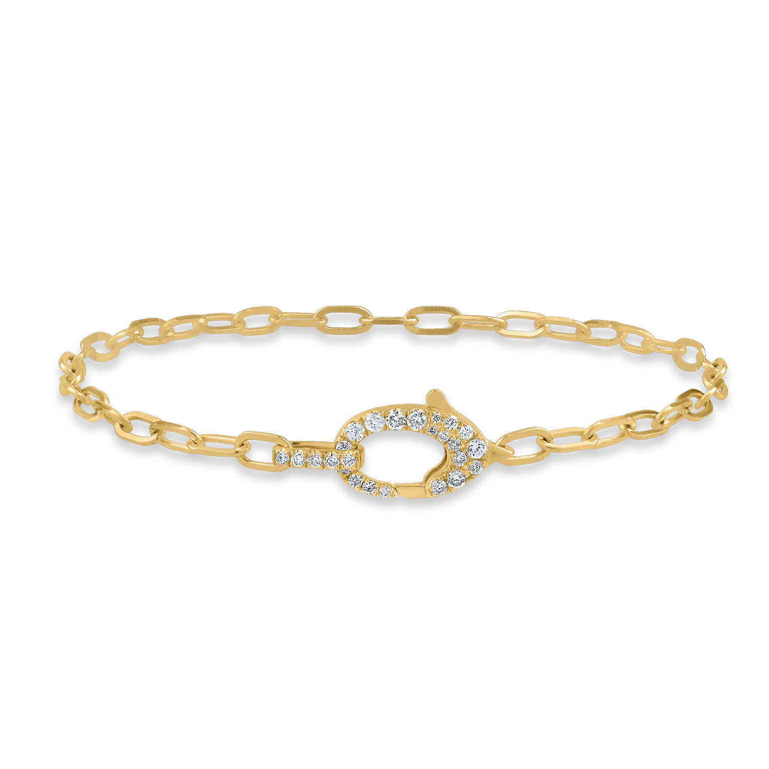 Sárga arany karkötő 0.25ct gyémántokkal