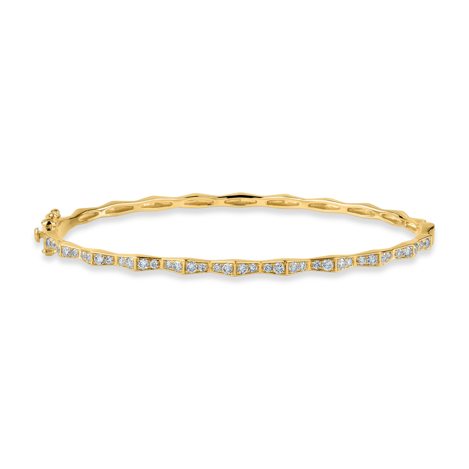 Yellow gold bracelet with 0.66ct diamonds