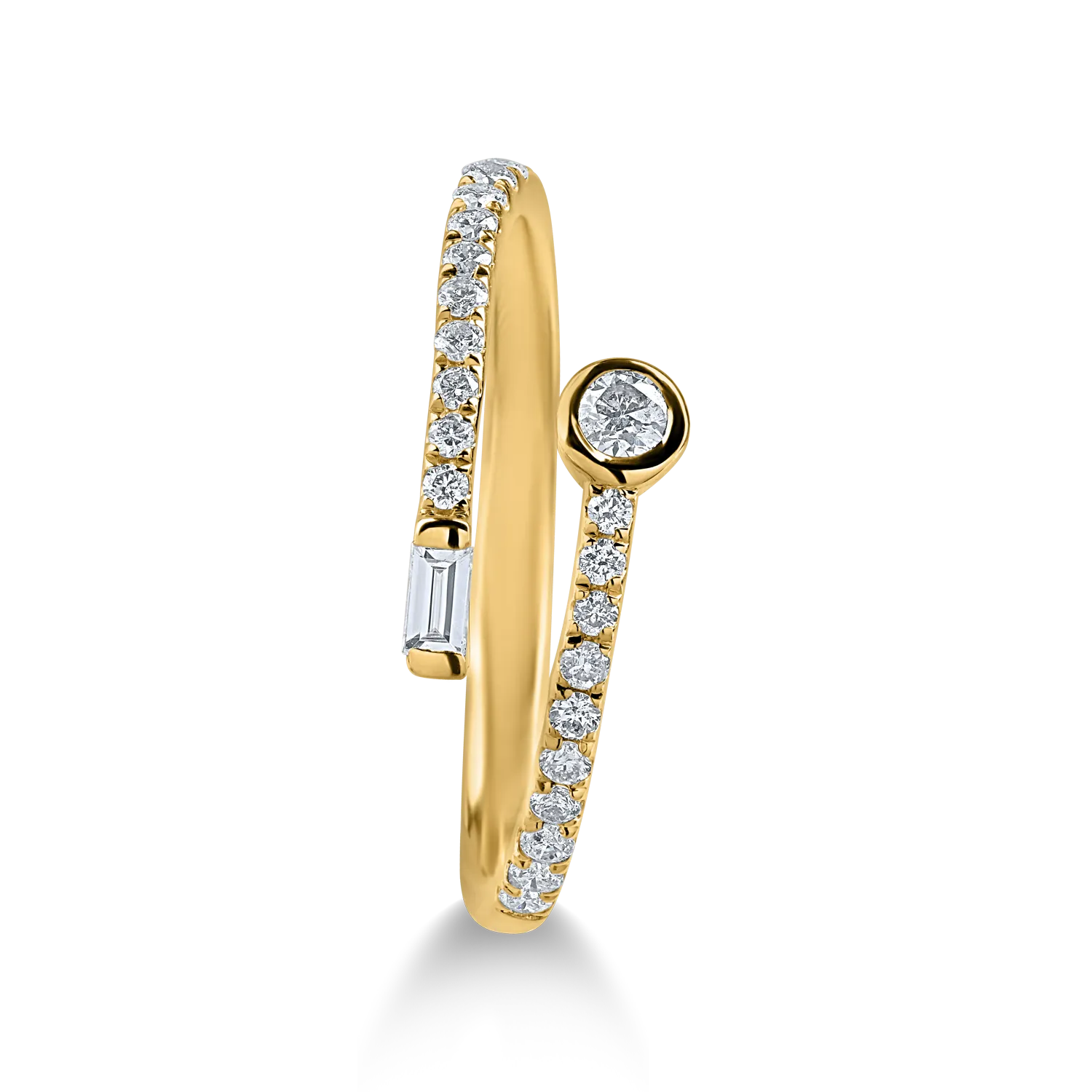 Inel din aur galben cu diamante de 0.28ct