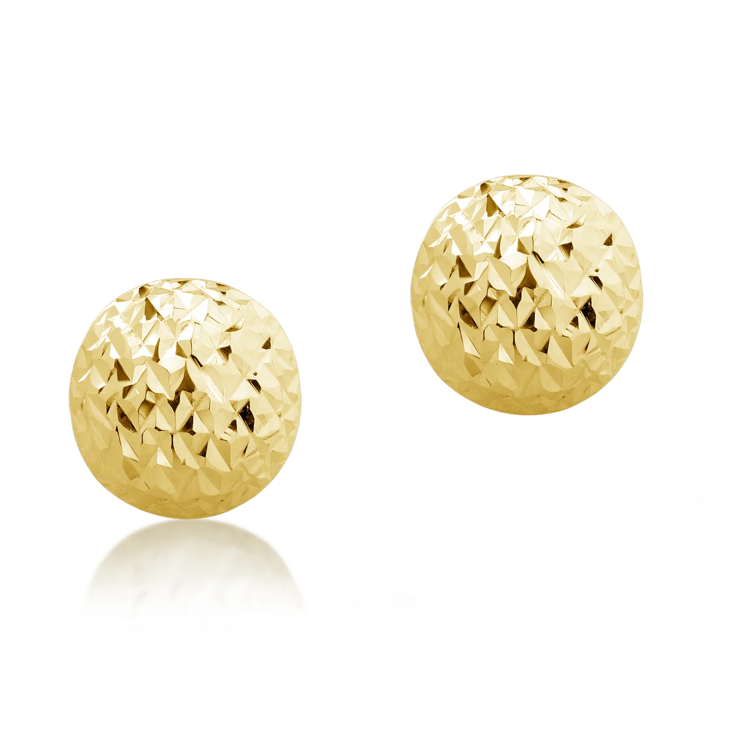 Yellow gold earrings