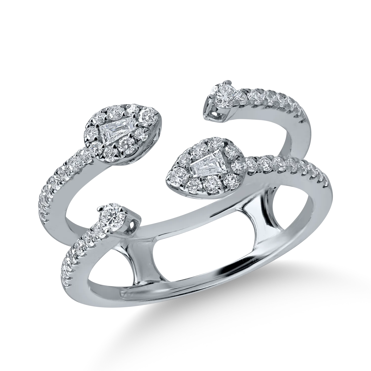 White gold ring with 0.51ct diamonds